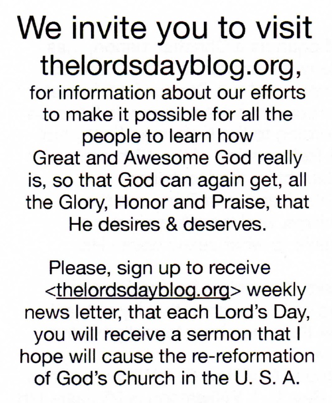 The Lord's Day Invite