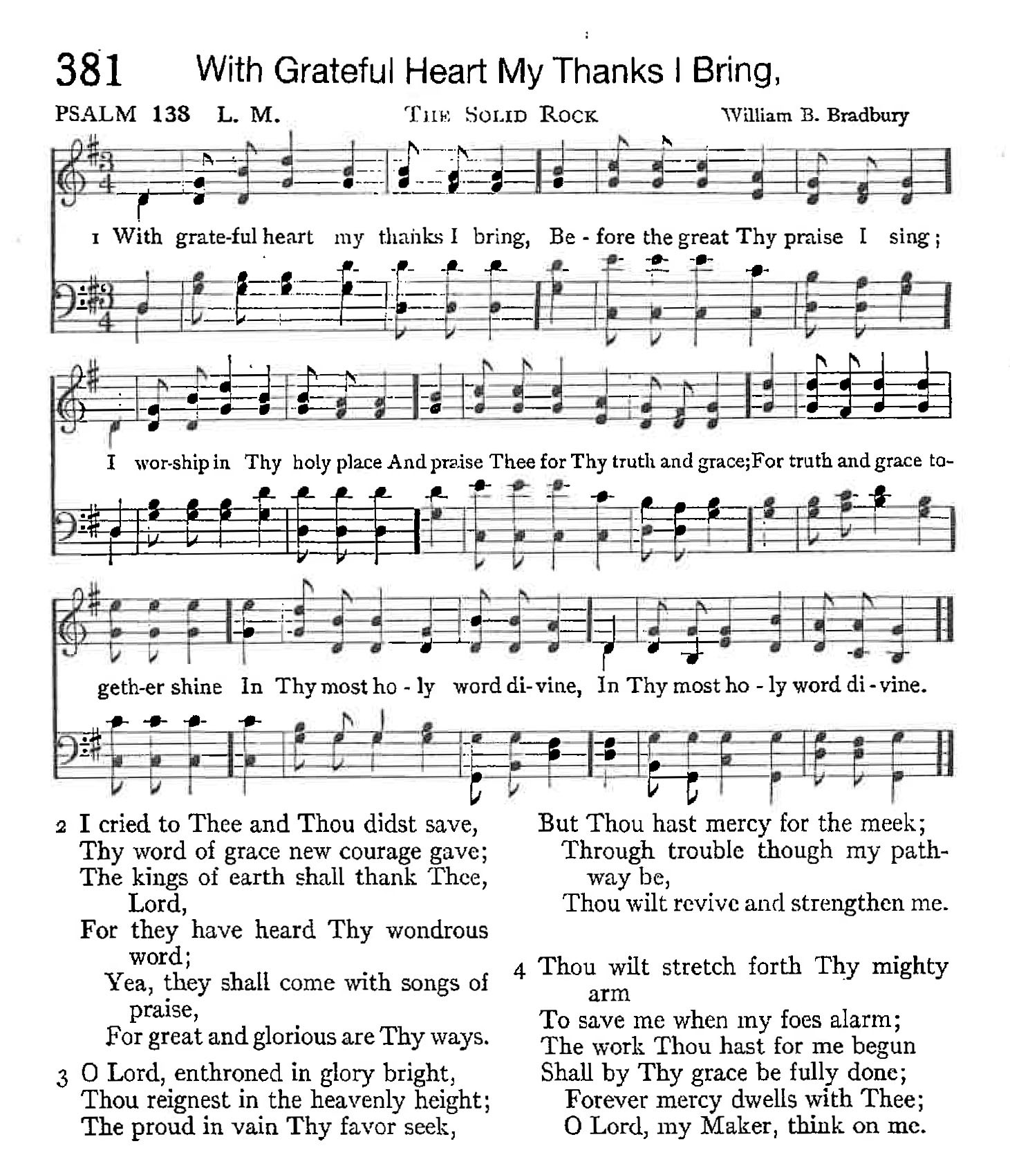 Psalm 138 - With Grateful Heart My Thanks I Bring