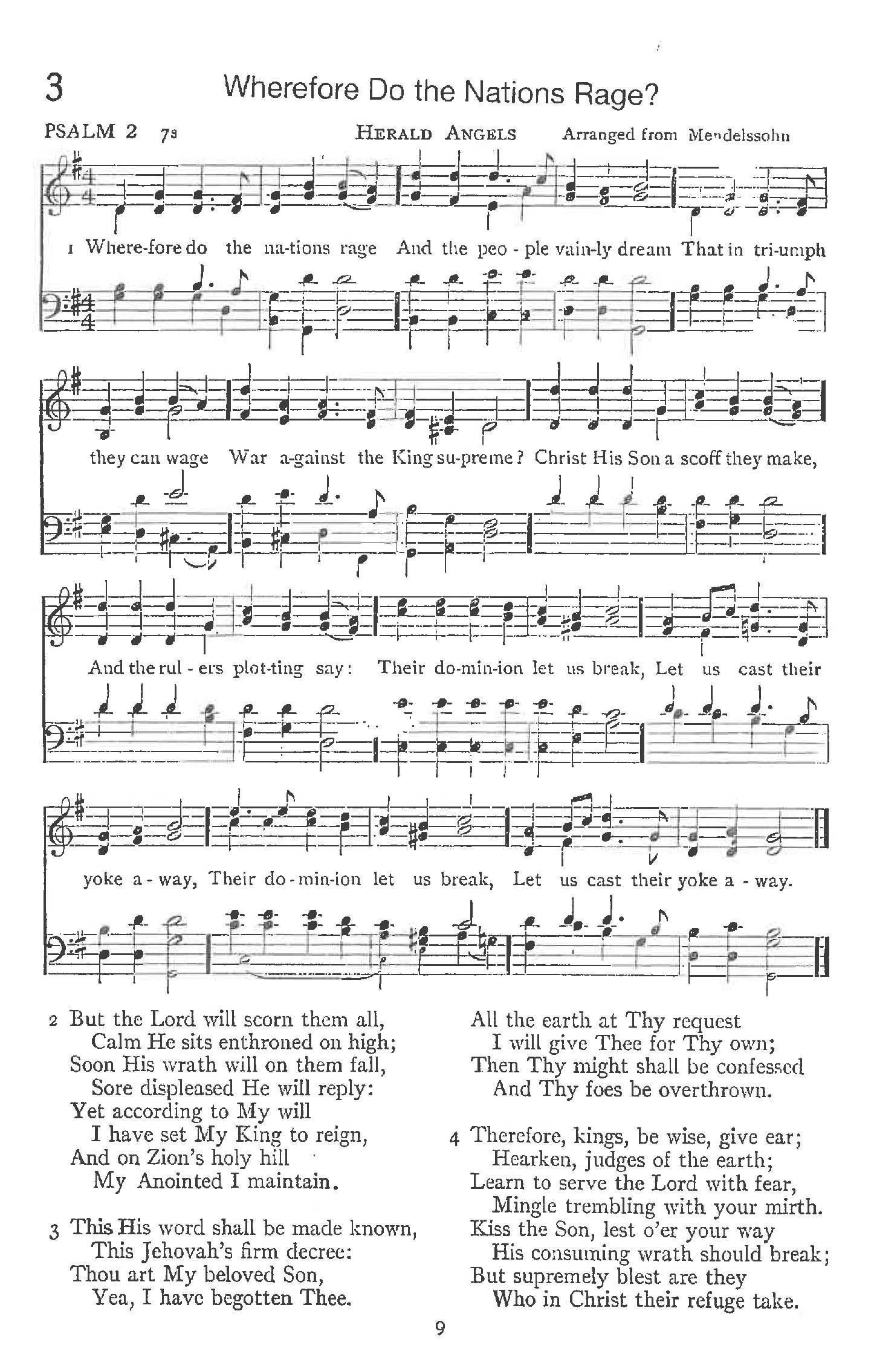 Psalm 2 - Wherefore Do the Nations Rage?