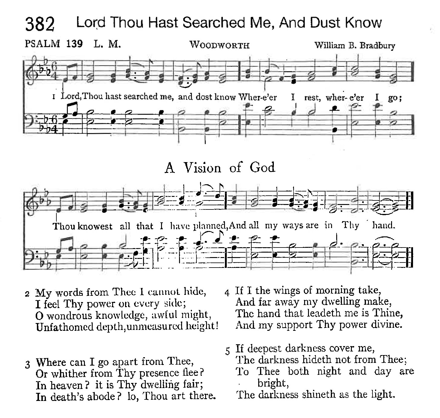 Psalm 139 - Lord Thou Hast Searched Me, And Dust Know
