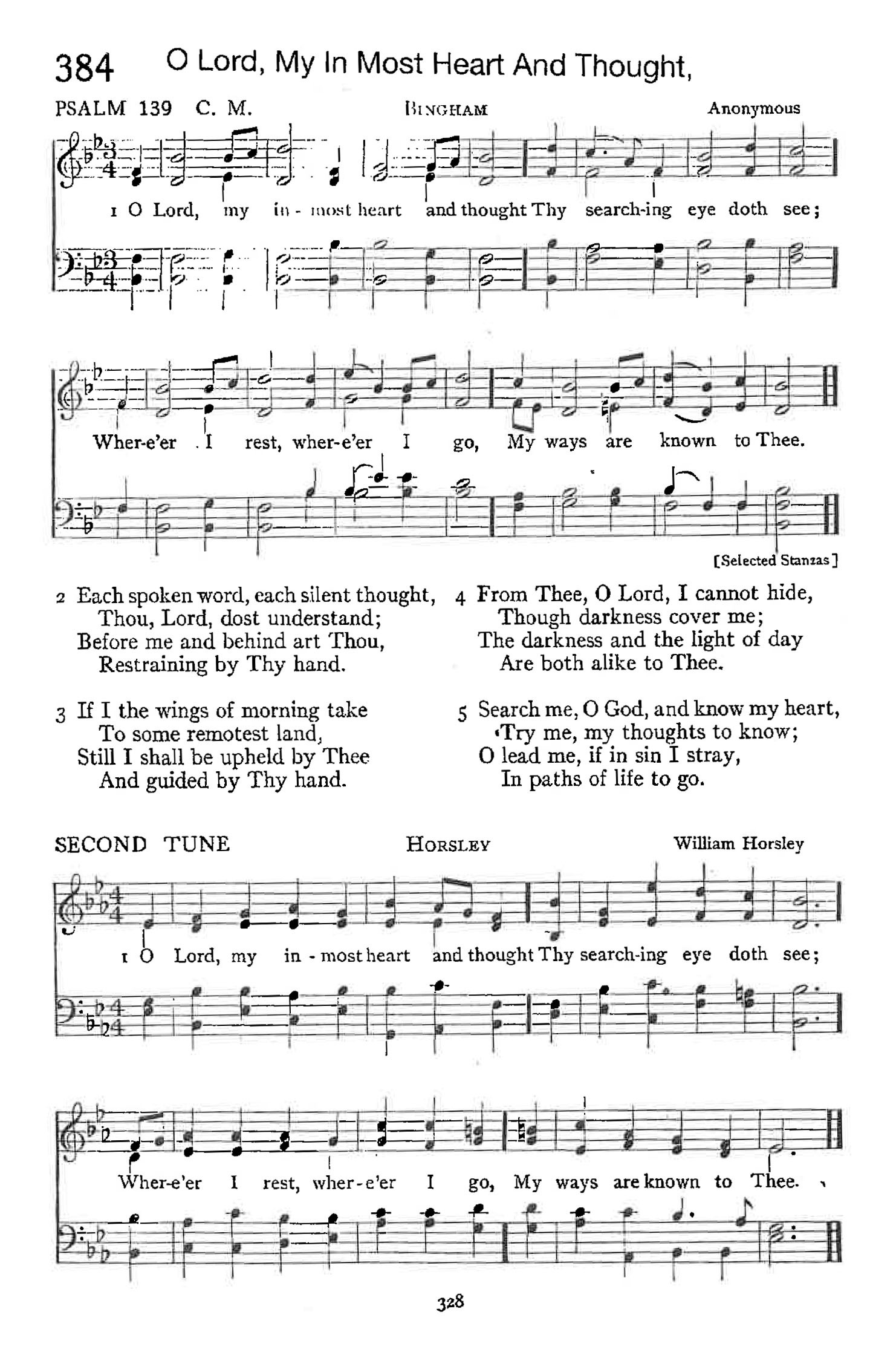 Psalm 139 - O Lord, My In Most Heart And Thought