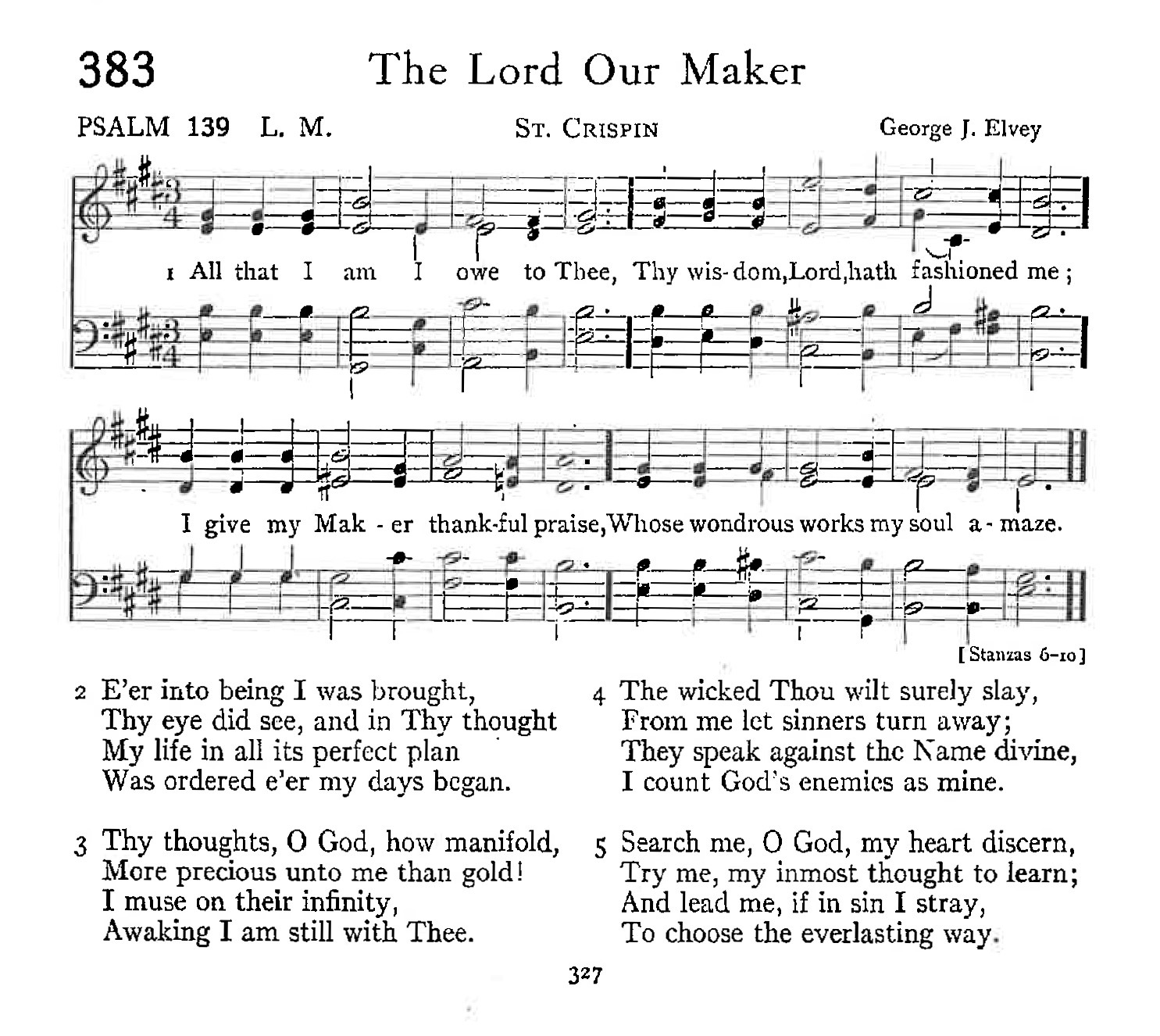 Psalm 139 - The Lord Our Maker
