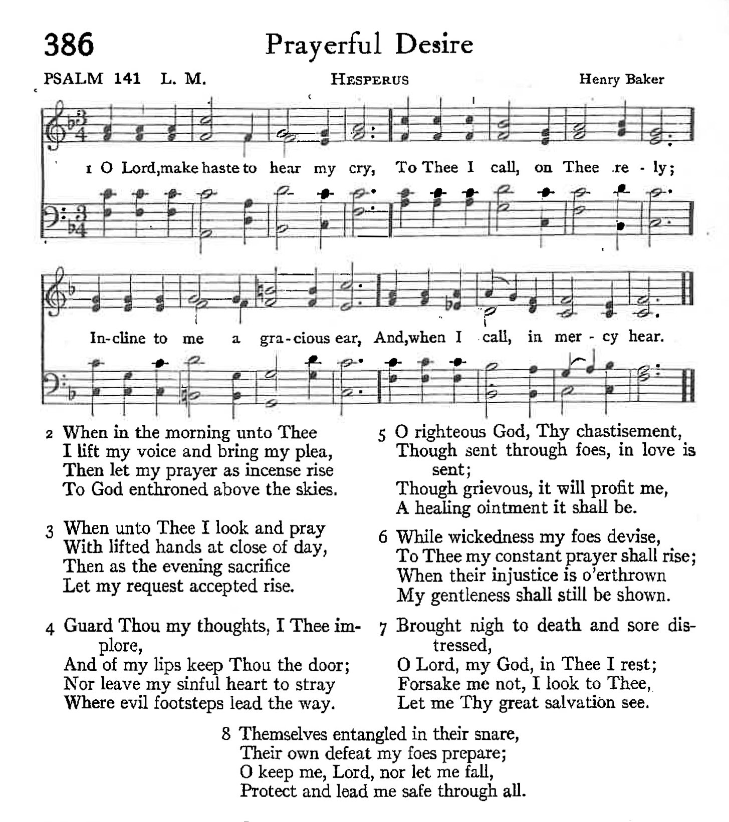 Psalm 141 - Prayerful Desire