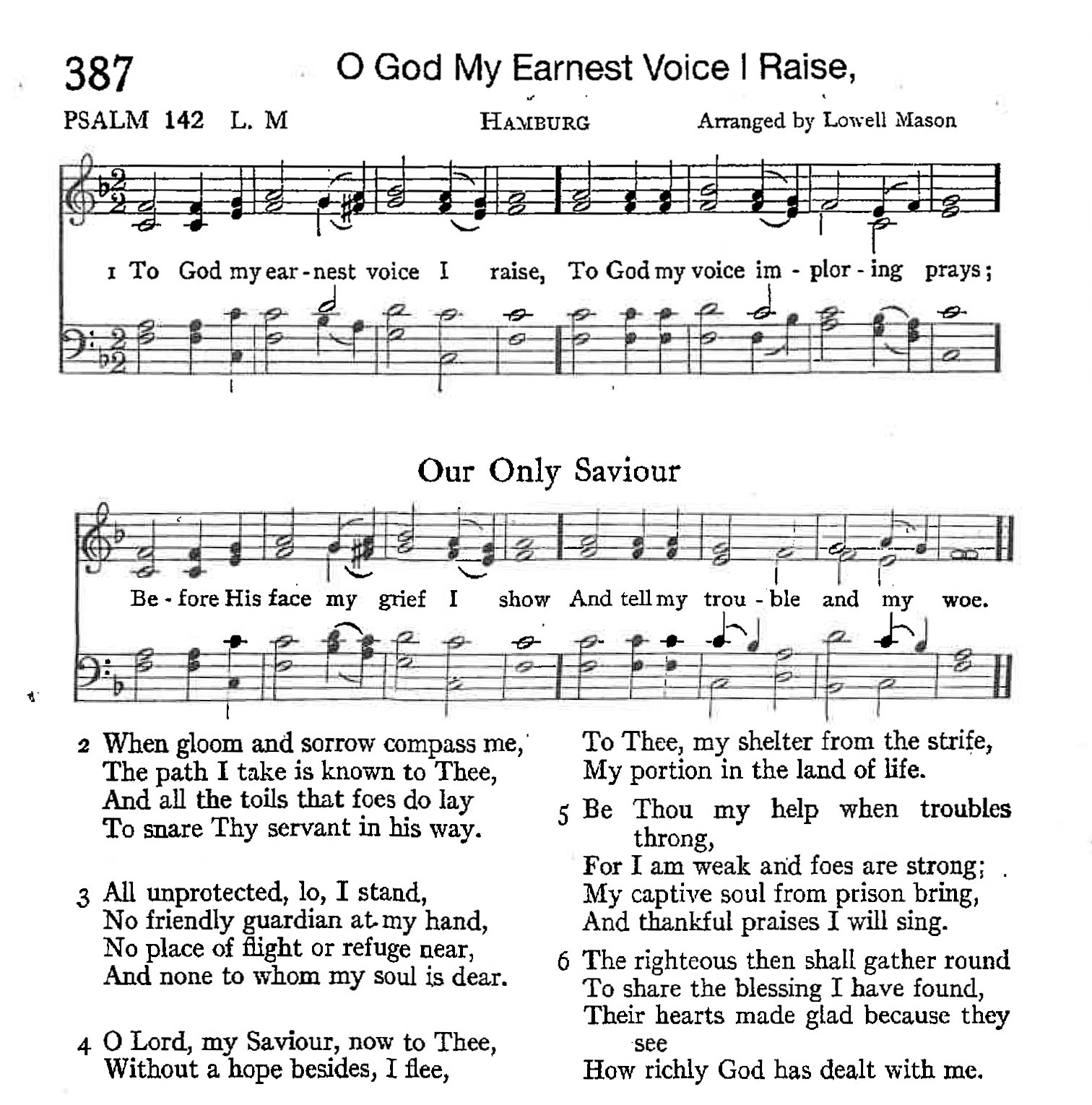 Psalm 142 - O God My Earnest Voice I Raise