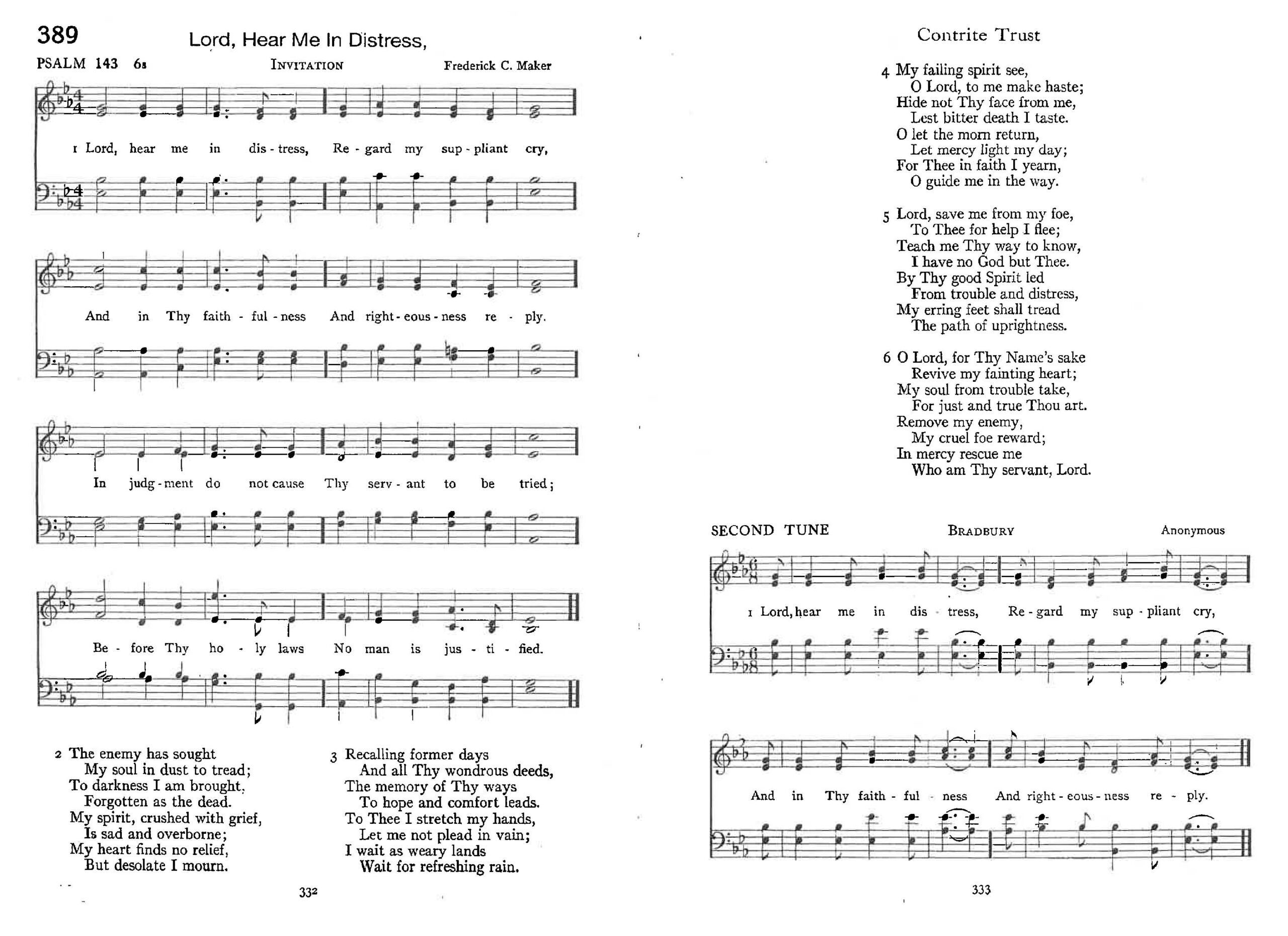 Psalm 143 - Lord, Hear Me In Distress