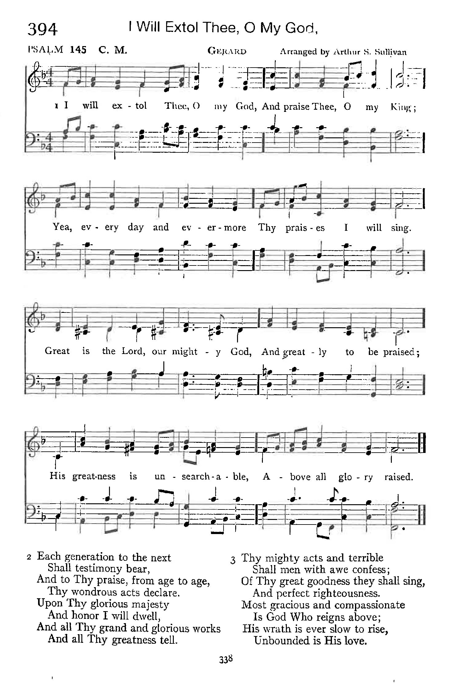 Psalm 145 - I Will Extol Thee, O My God