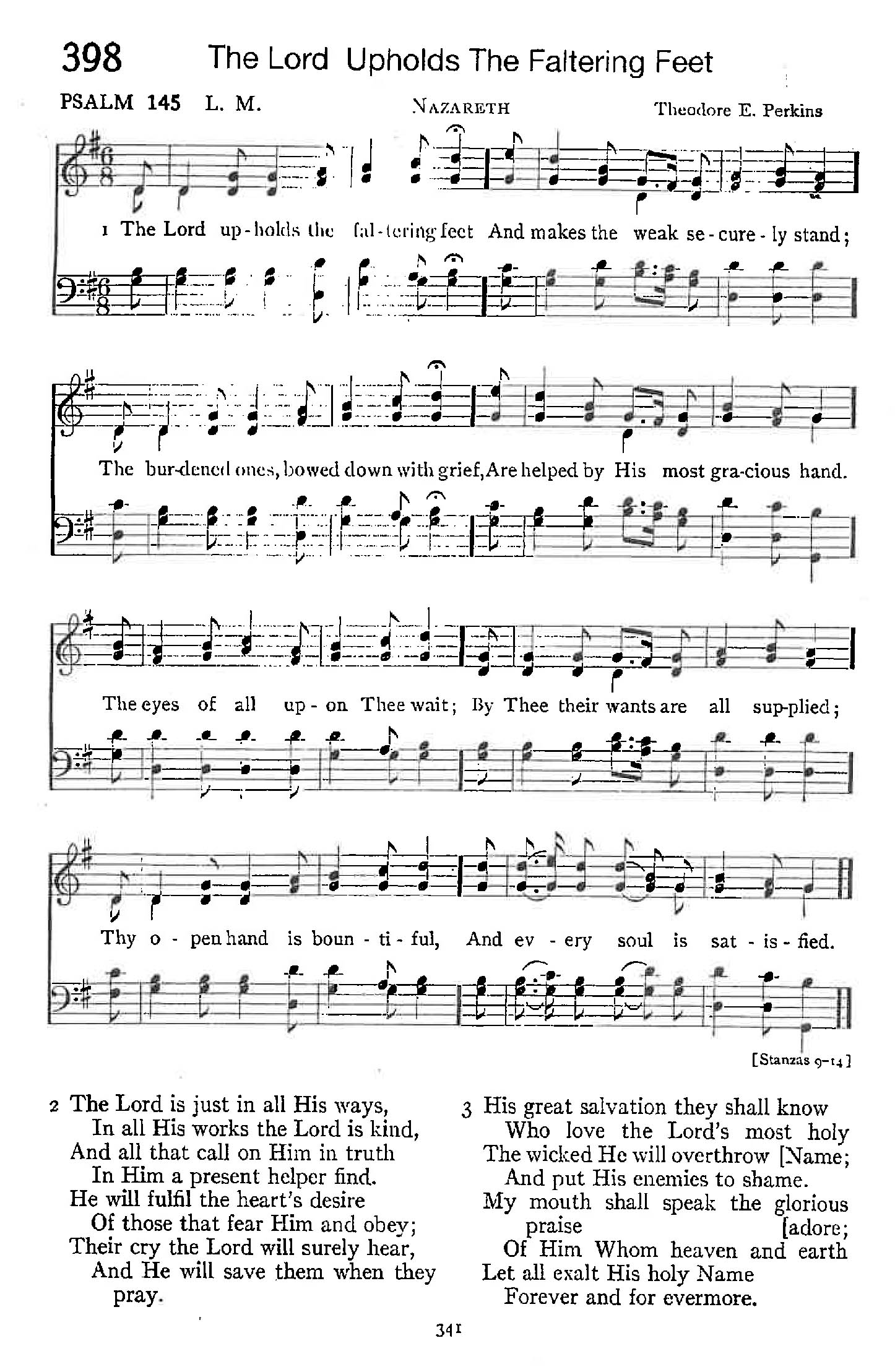 Psalm 145 - The Lord Upholds The Faltering Feet