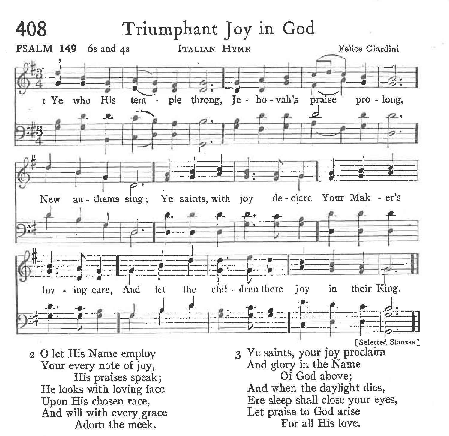 Psalm 149 - Triumphant Joy in God