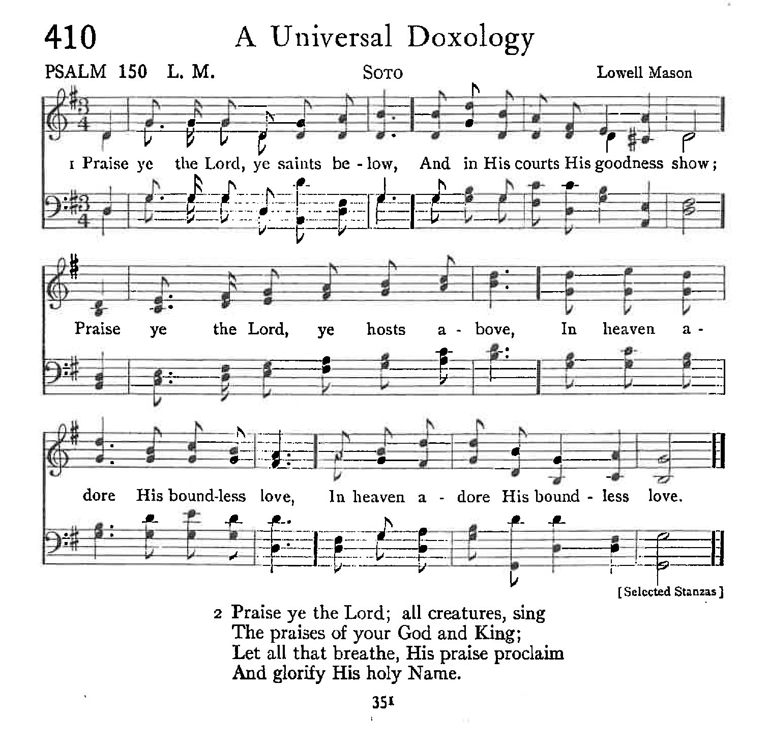 Psalm 150 - A Universal Doxology