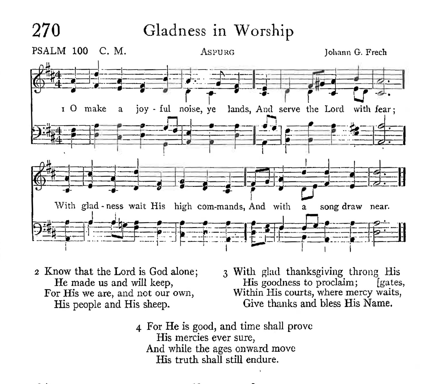 Psalm 100 - Gladness in Worship