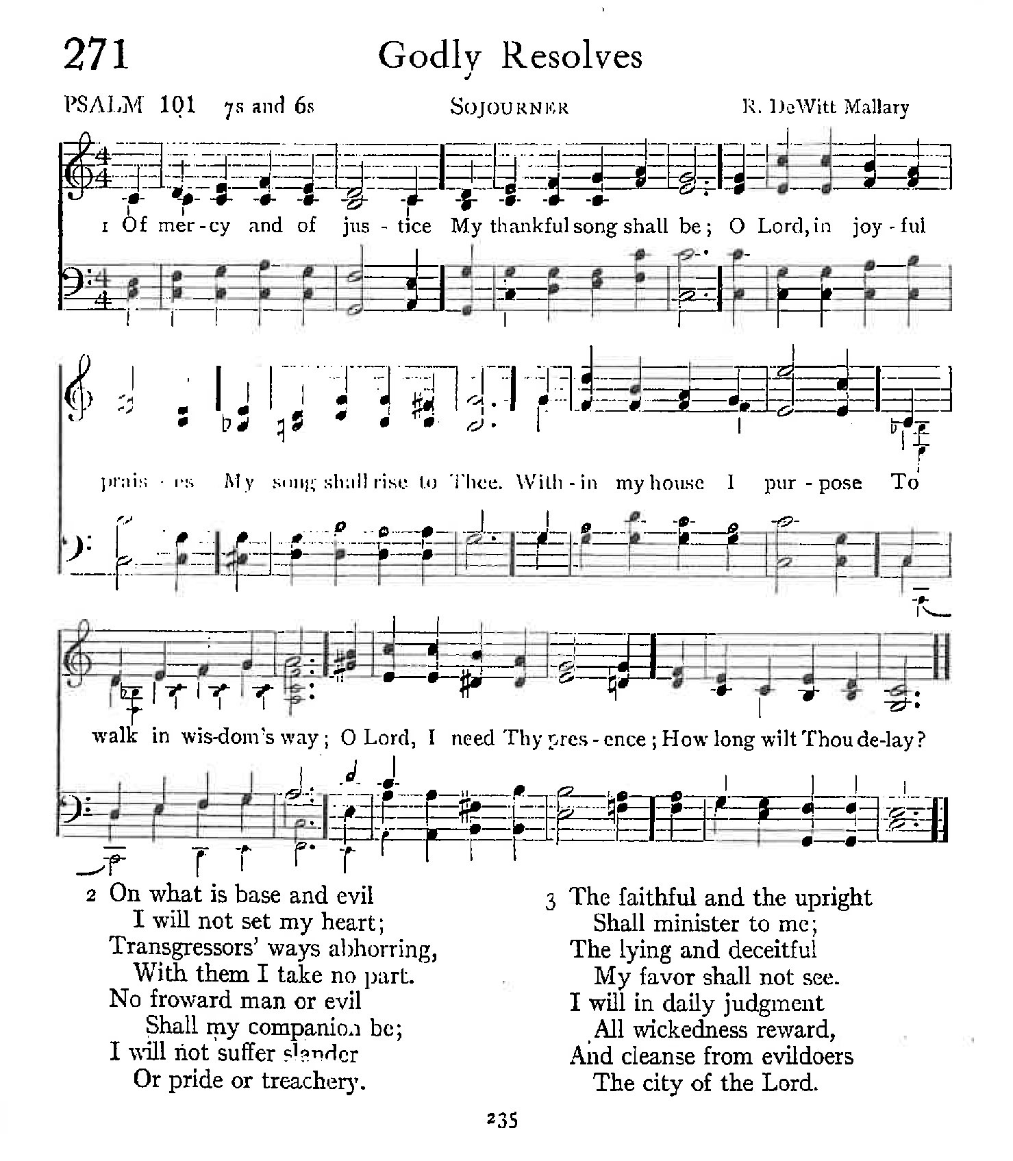 Psalm 101 - Godly Resolves