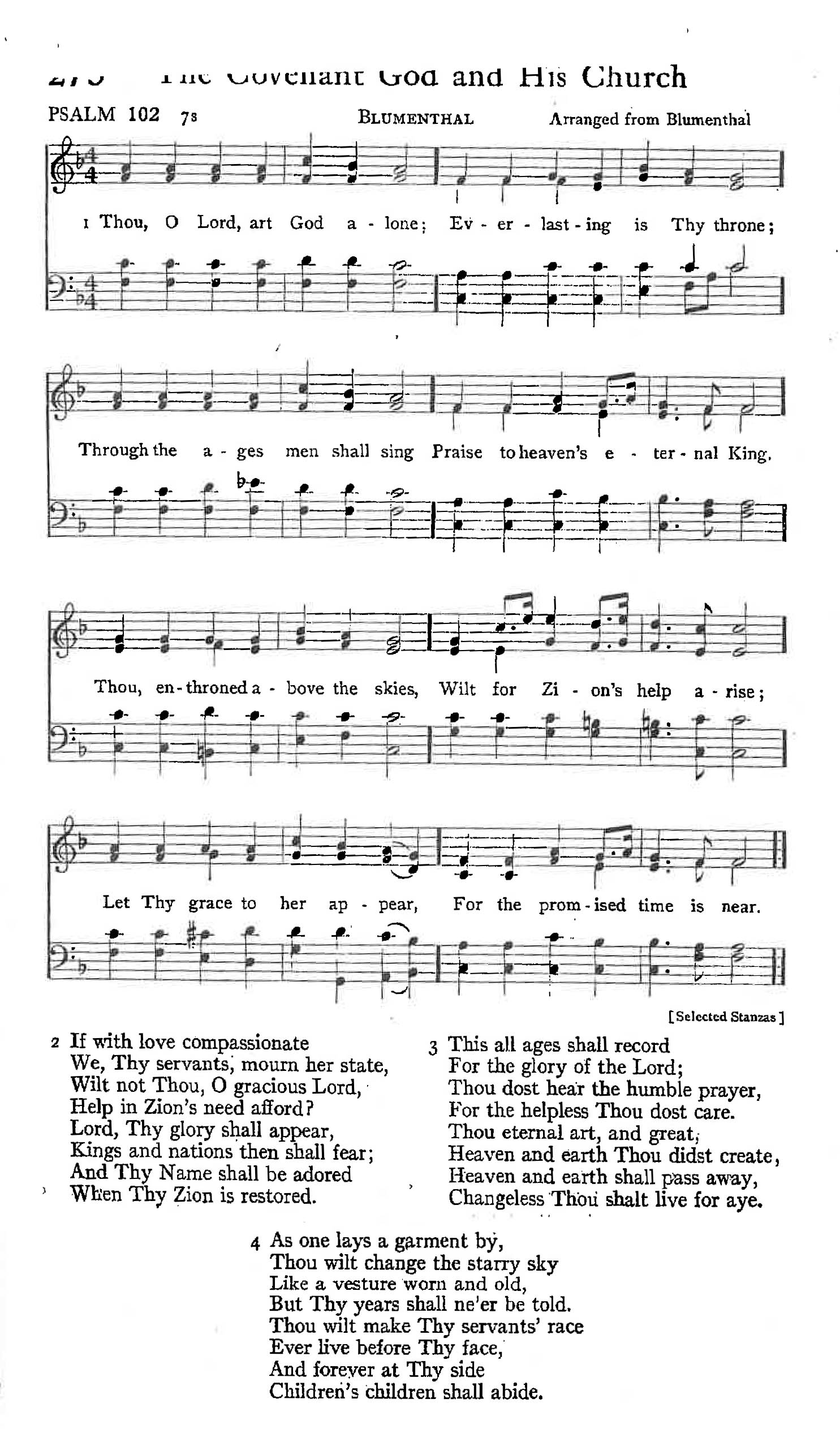 Psalm 102 - The Covenant God and His Church