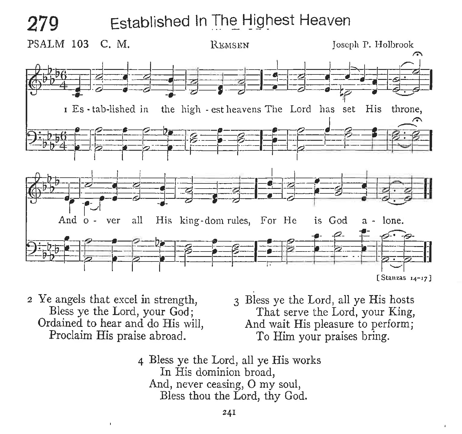Psalm 103 - Established in the Highest Heaven