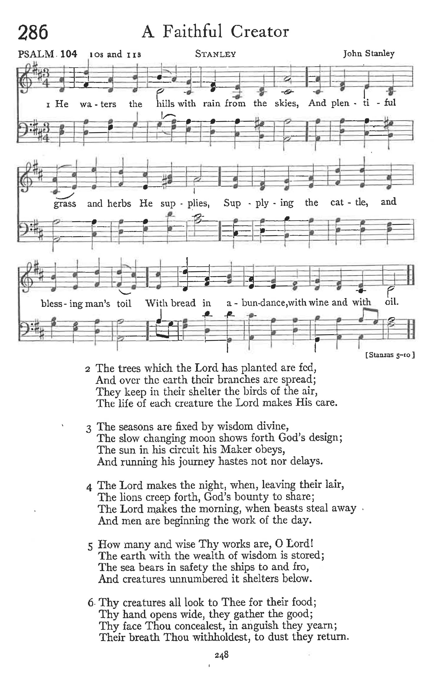 Psalm 104 - A Faithful Creator