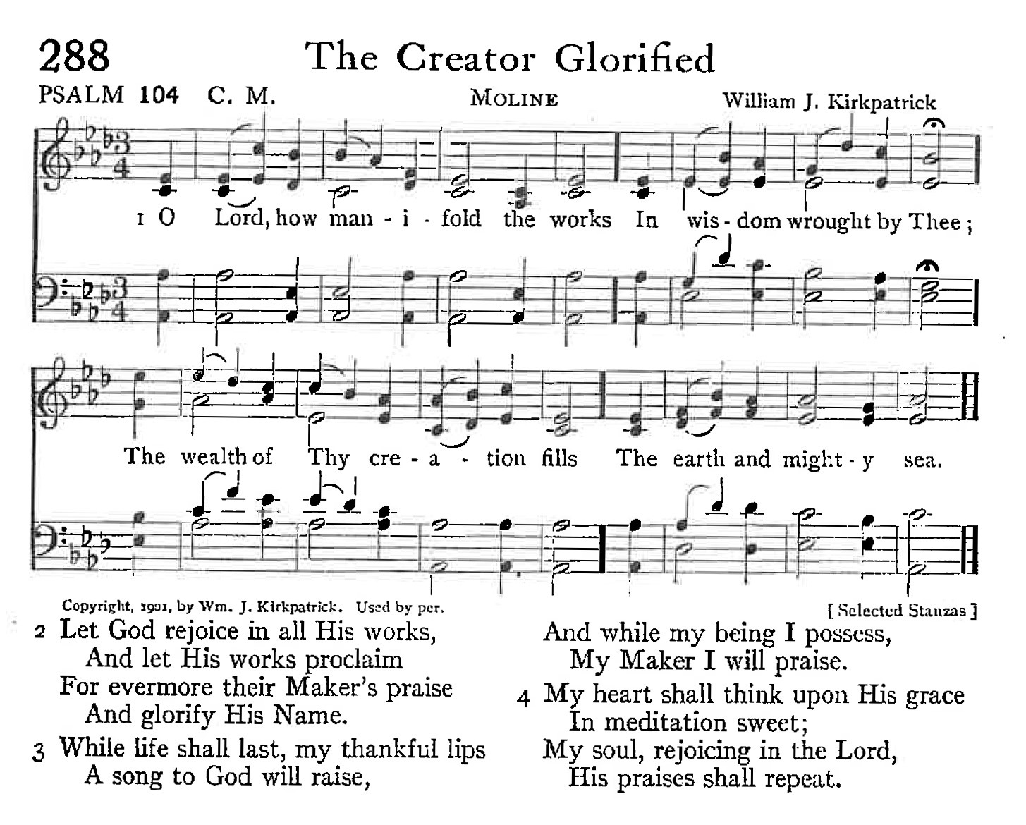 Psalm 104 - The Creator Glorified