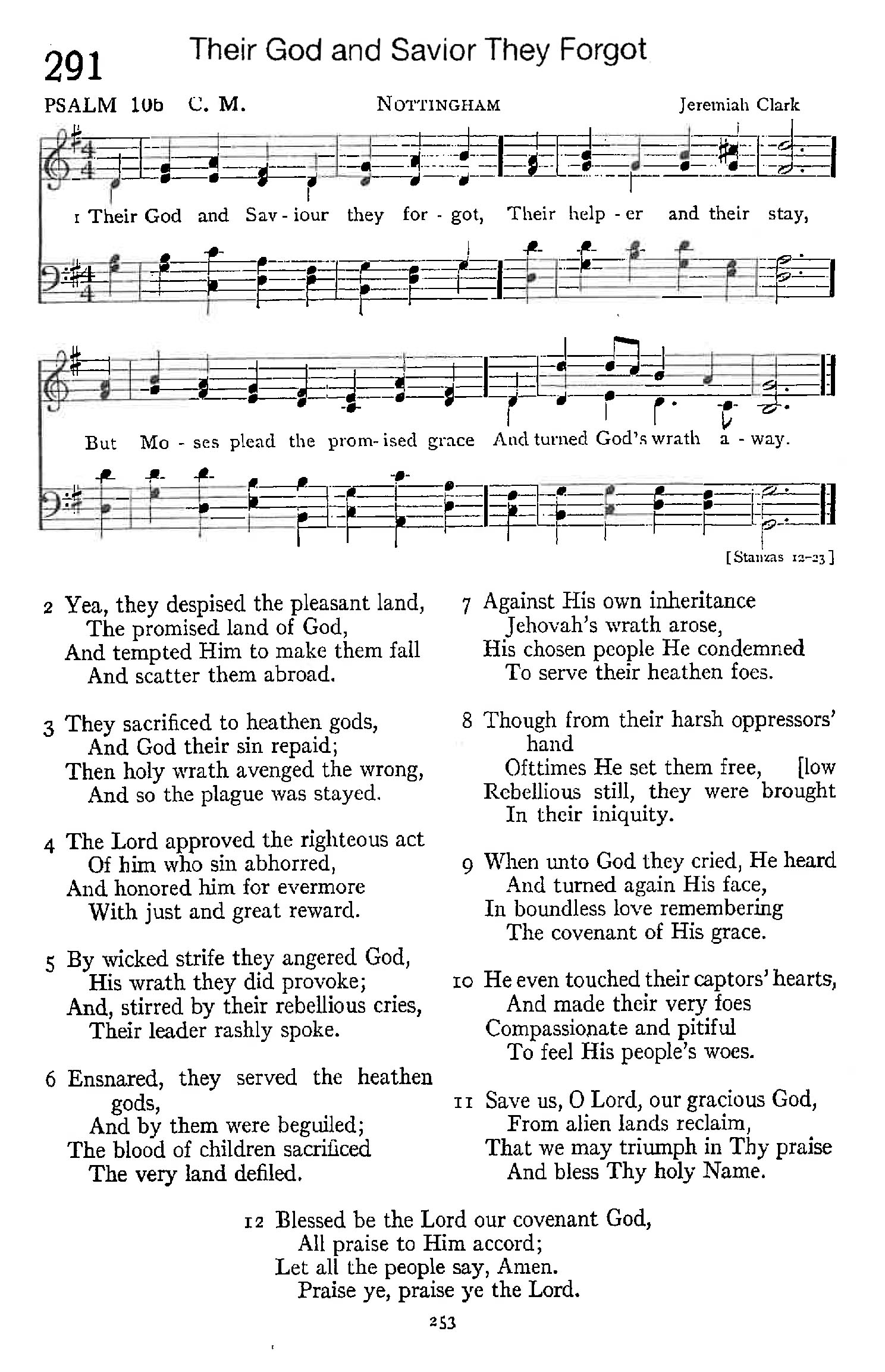 Psalm 106 - Their God and Savior They Forgot