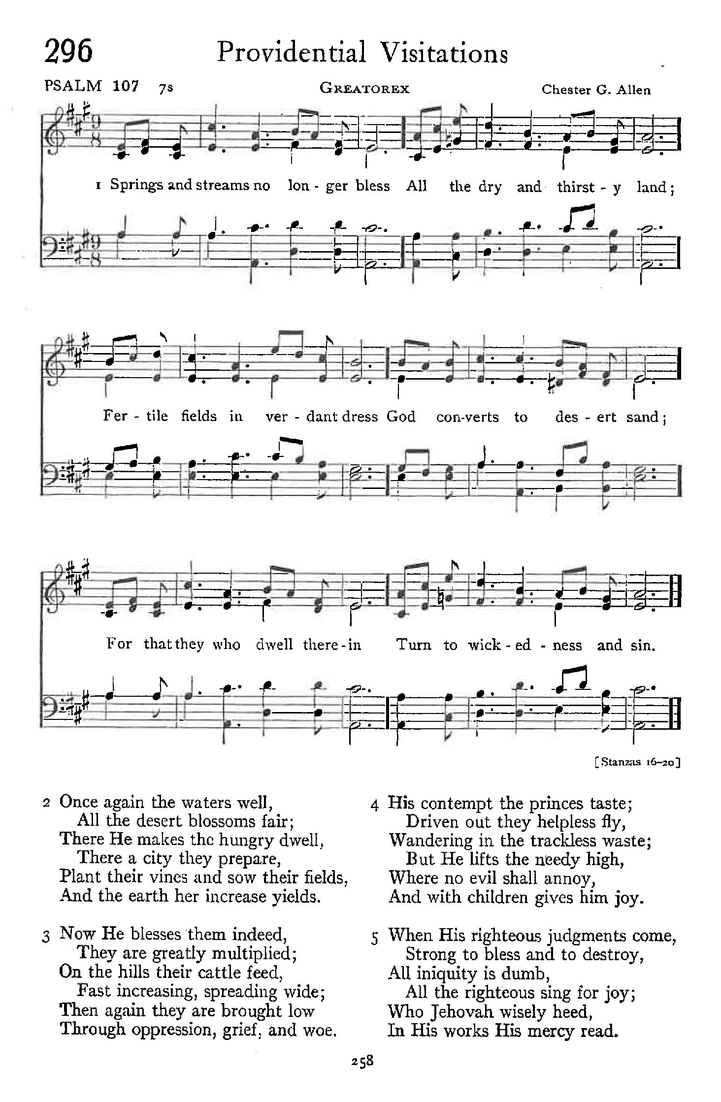 Psalm 107 - Providential Visitations
