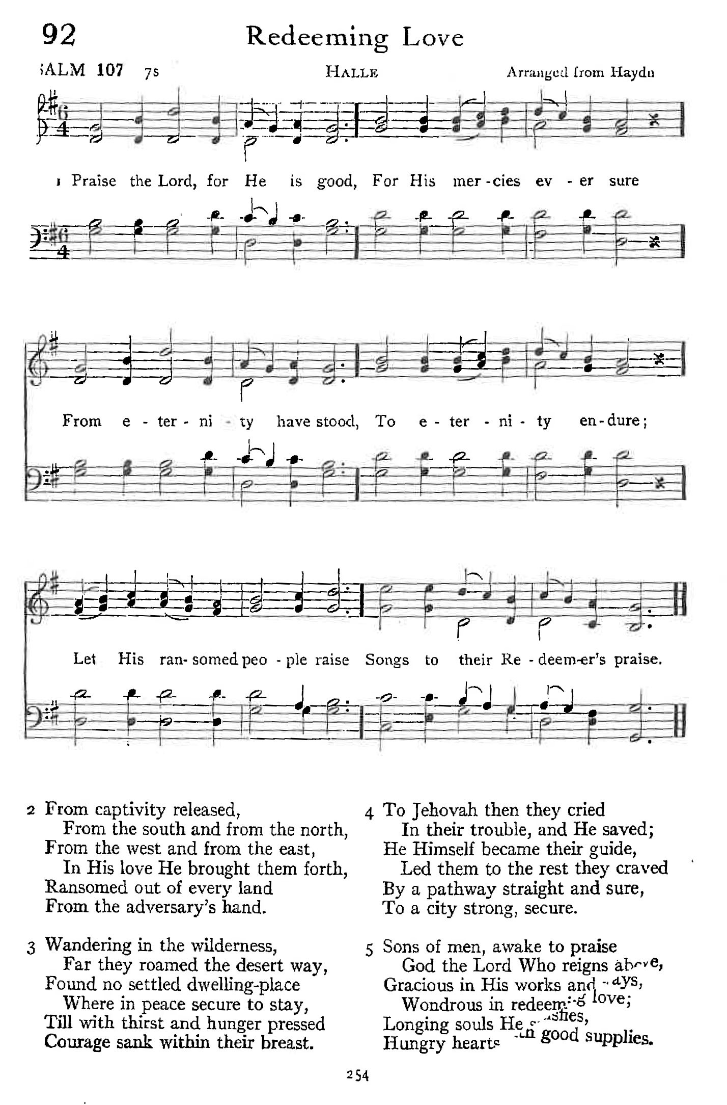 Psalm 107 - Redeeming Love