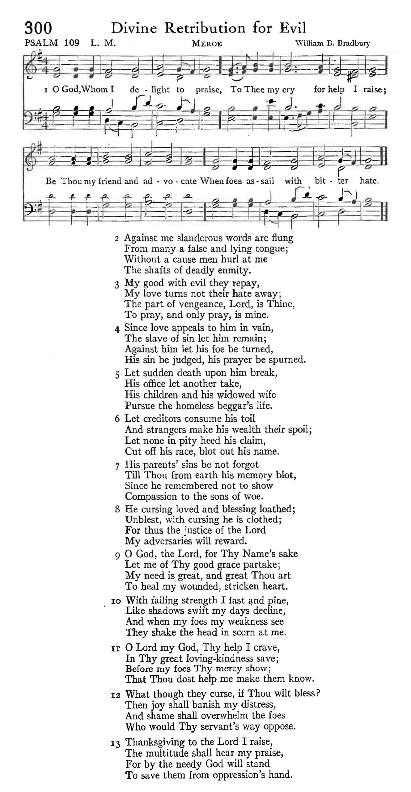 Psalm 109 - Divine Retribution for Evil