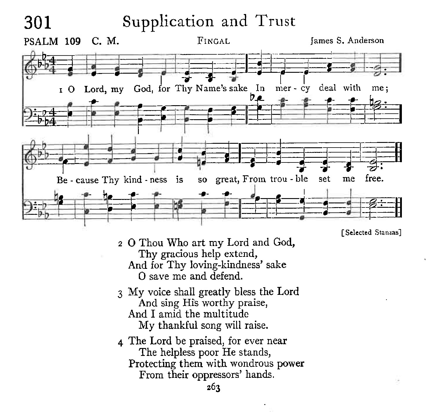 Psalm 109 - Supplication and Trust
