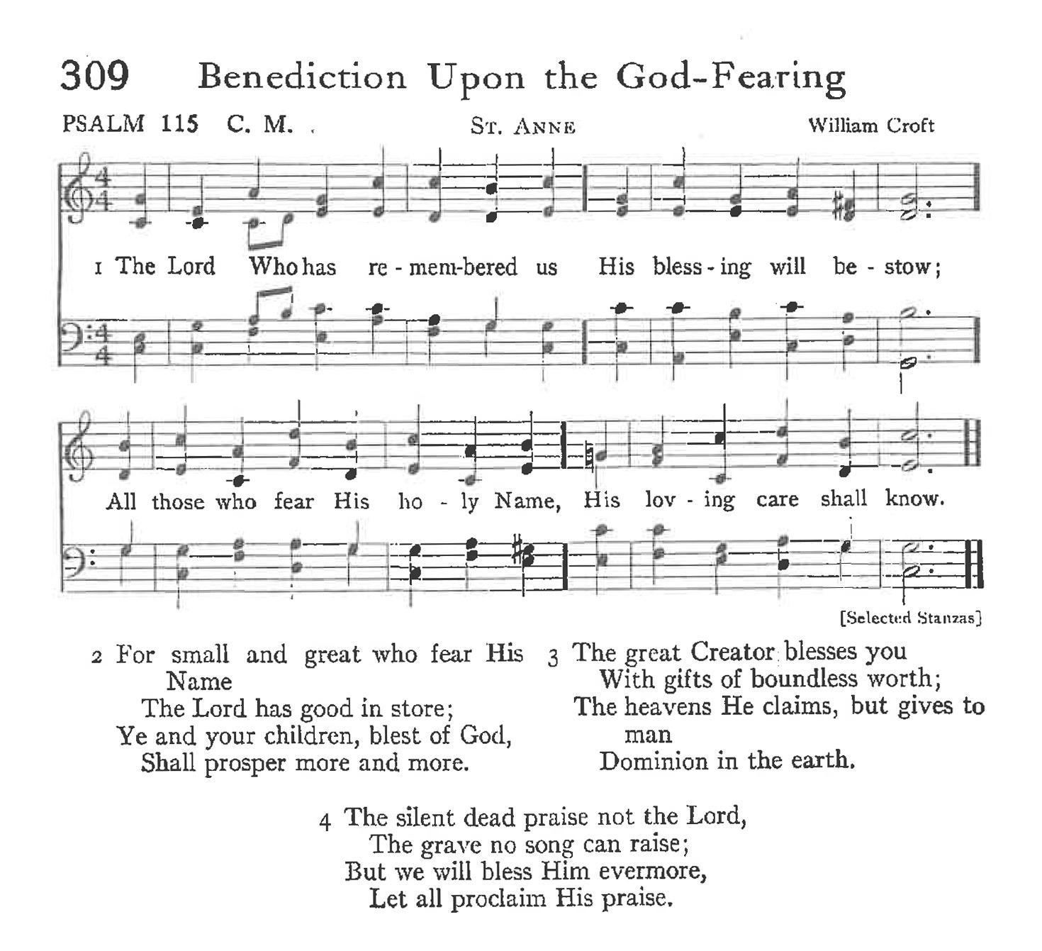 Psalm 115 - Benediction Upon the God-Fearing