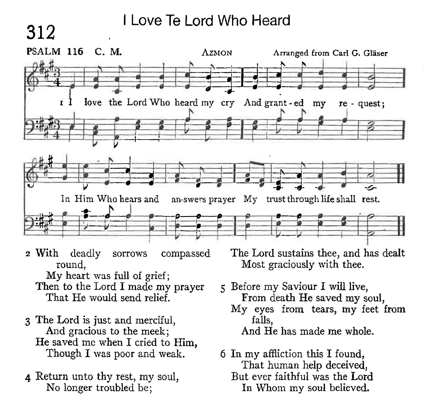 Psalm 116 - I Love the Lord Who Heard