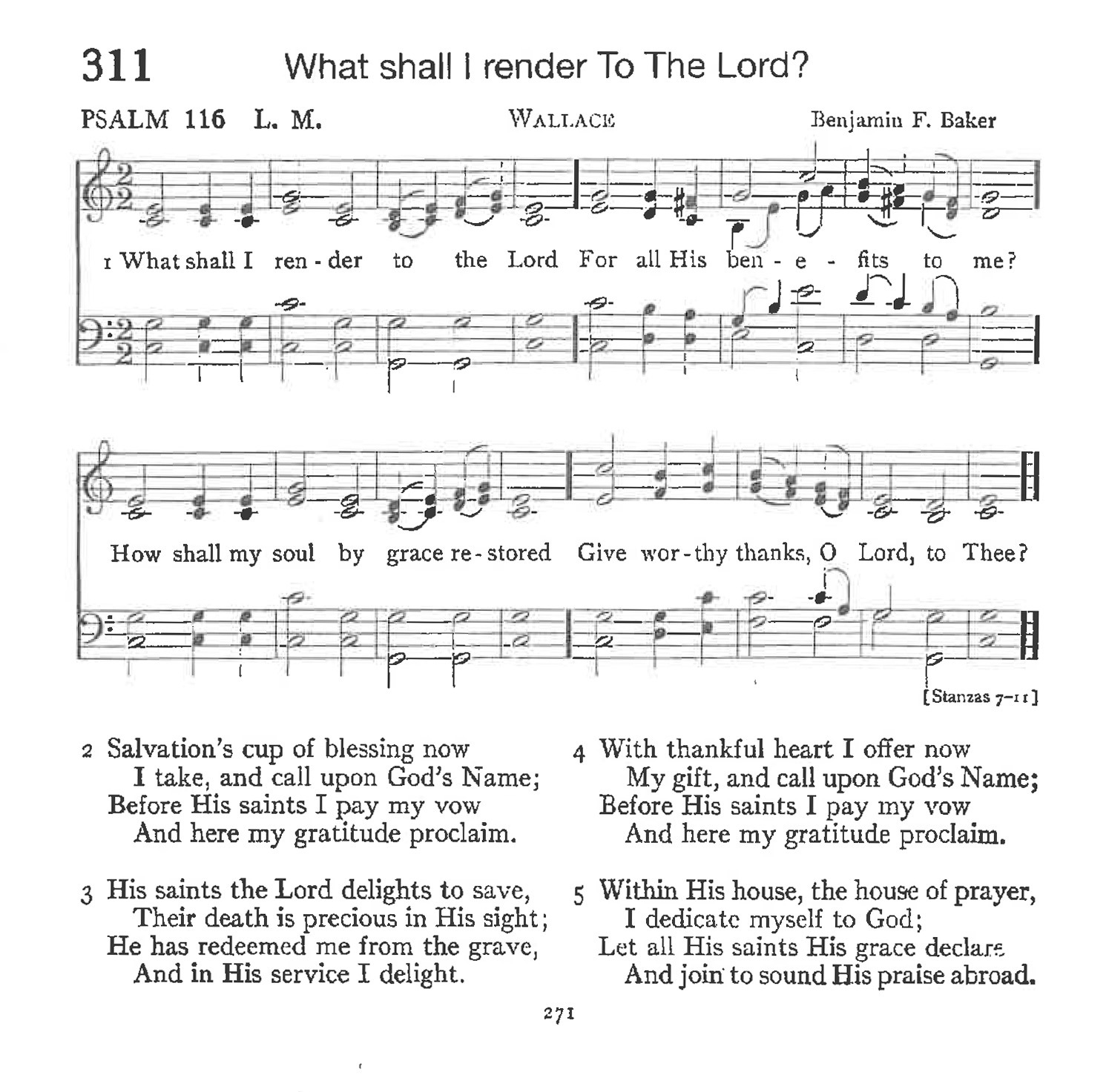 Psalm 116 - What Shall I Render to the Lord