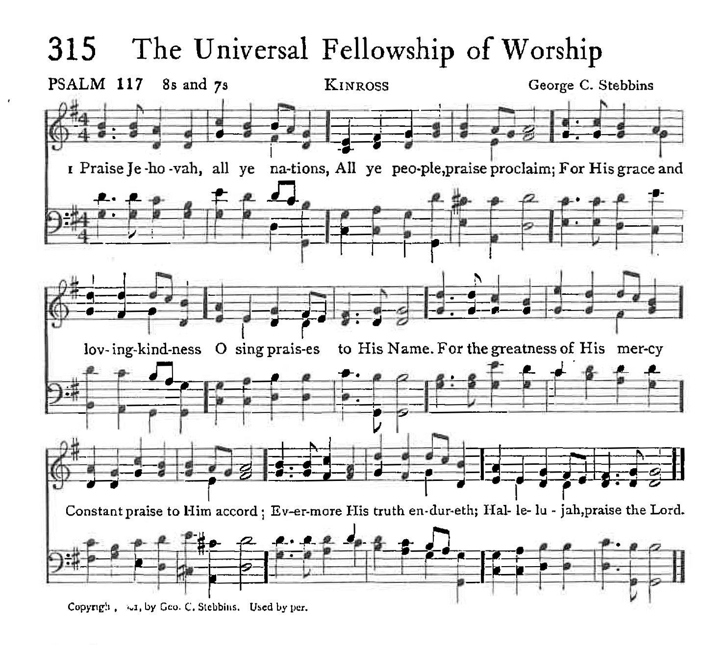 Psalm 117 - The Universal Fellowship of Worship