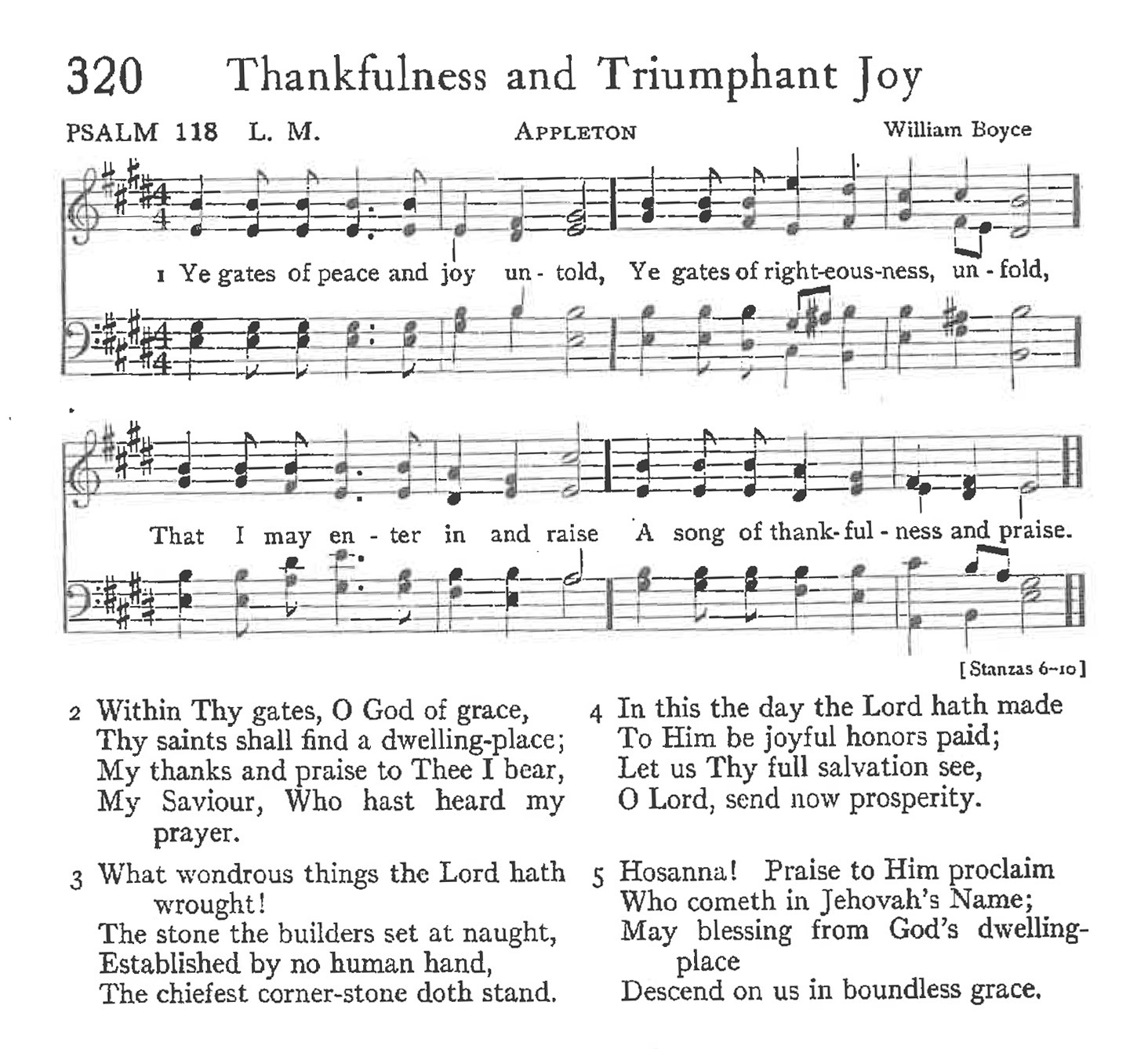 Psalm 118 - Thankfulness and Triumphant Joy