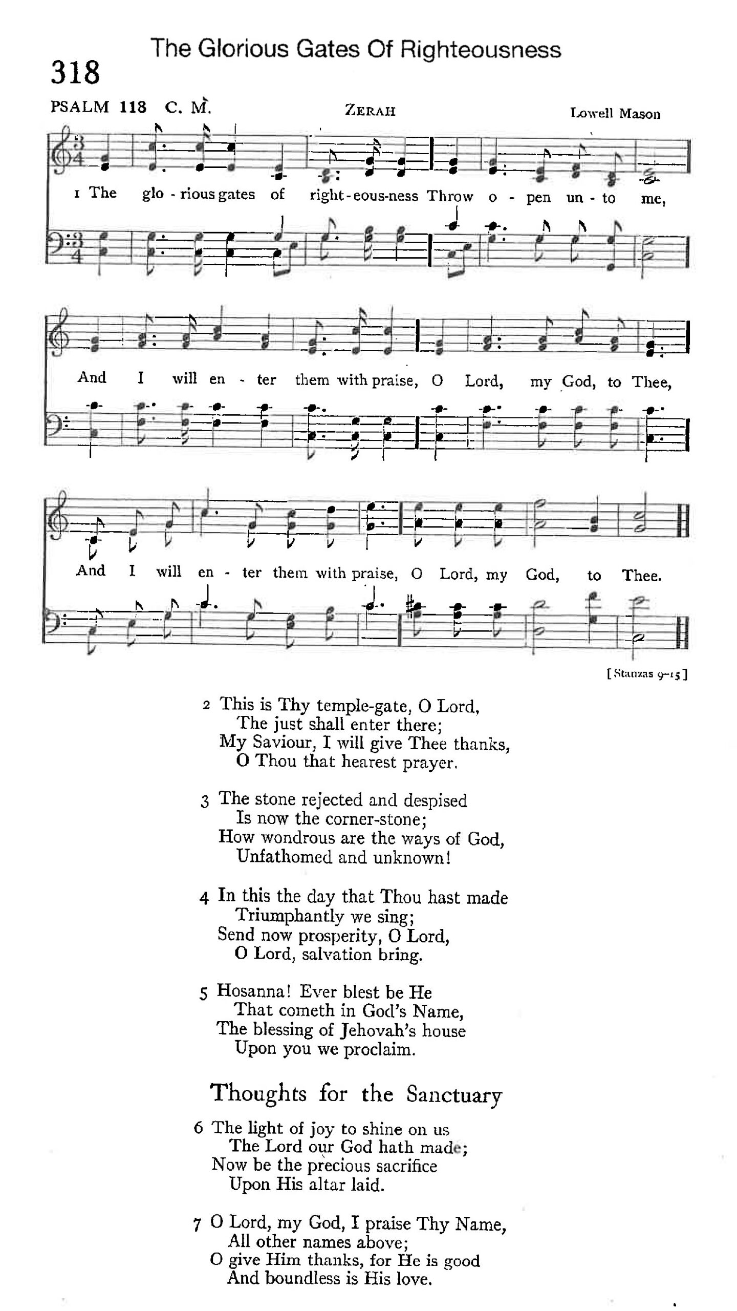 Psalm 118 - The Glorious Gates of Righteousness