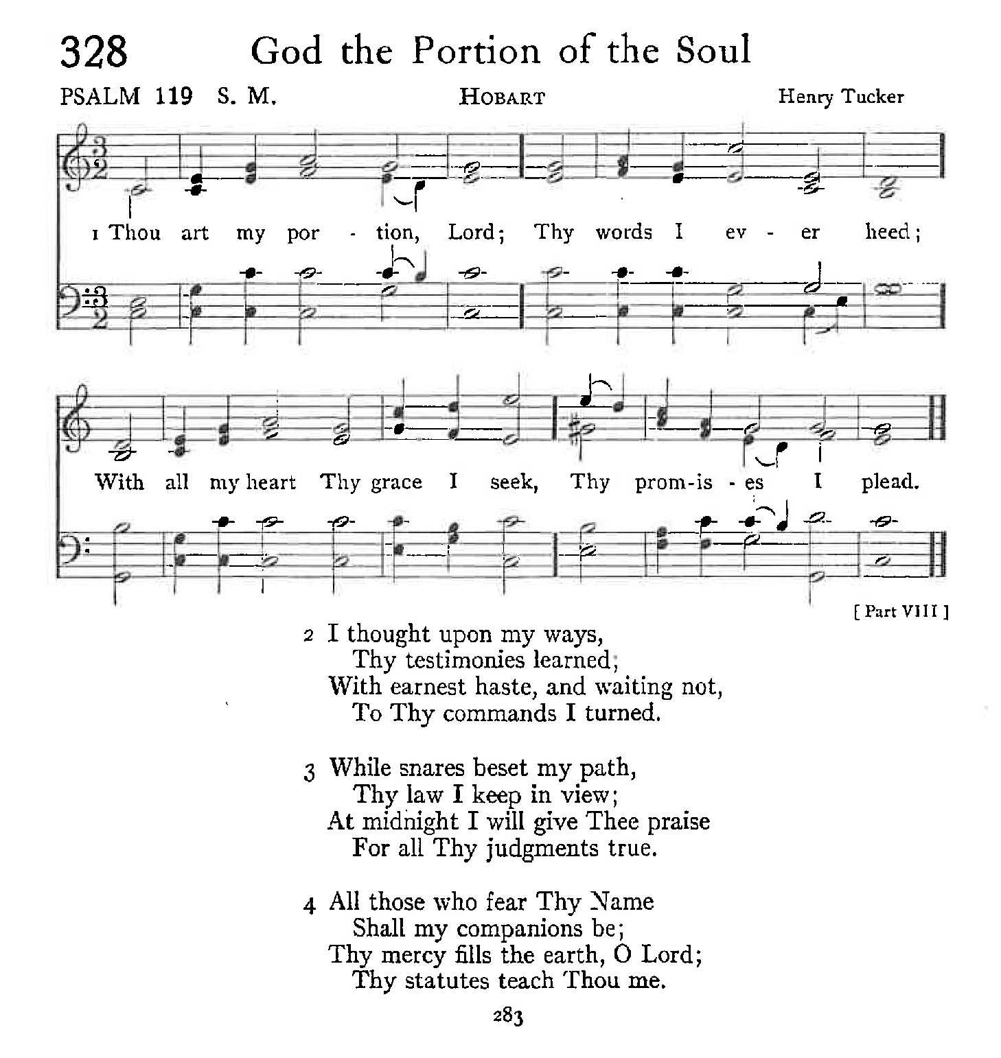 Psalm 119 - God the Portion of the Soul