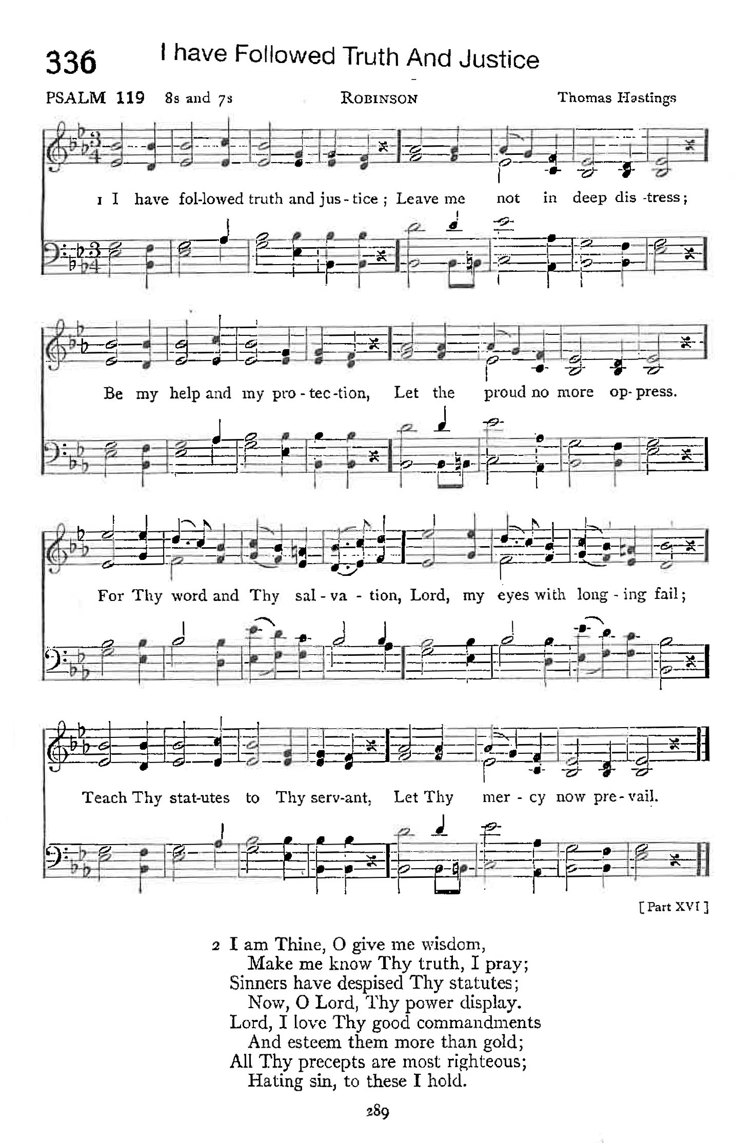 Psalm 119 - I Have Followed Truth and Justice