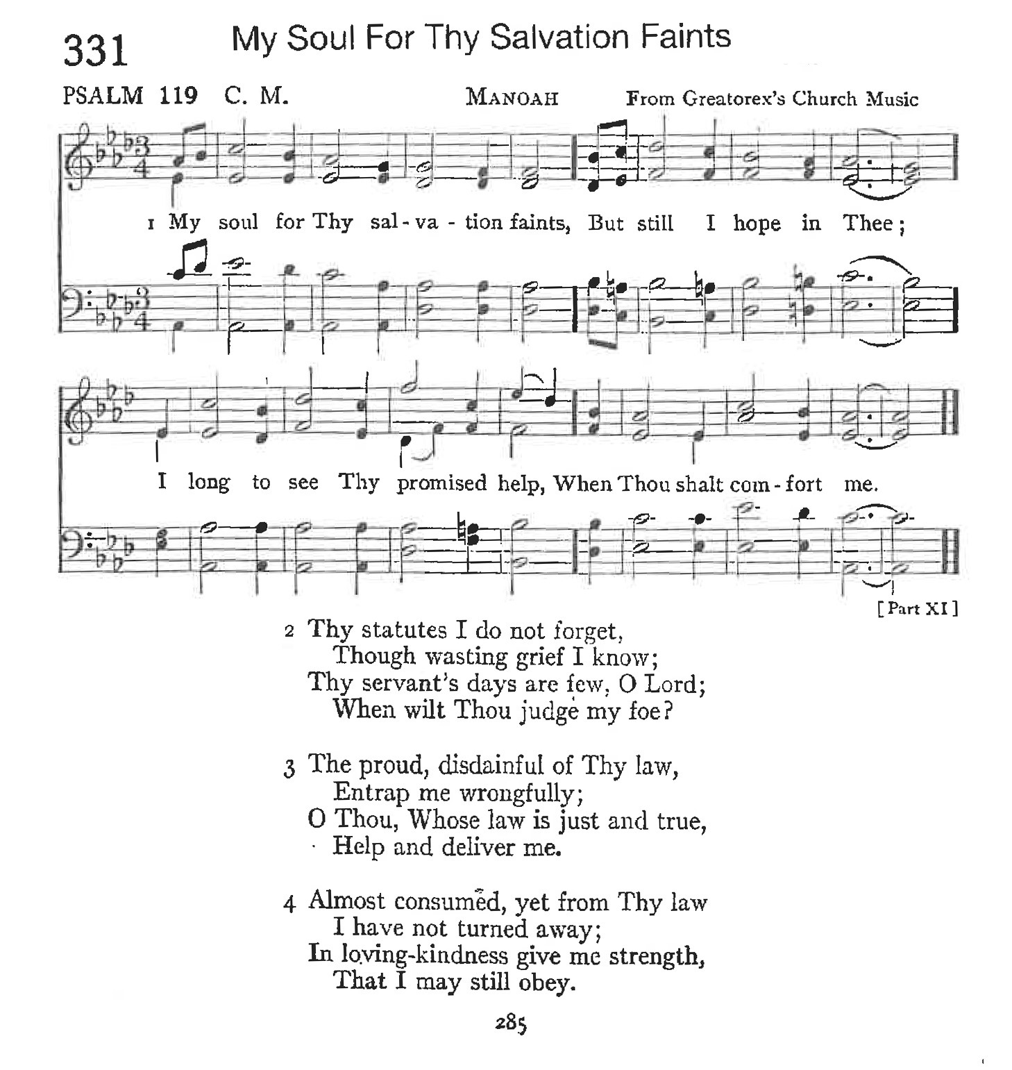 Psalm 119 - My Soul For Thy Salvation Faints