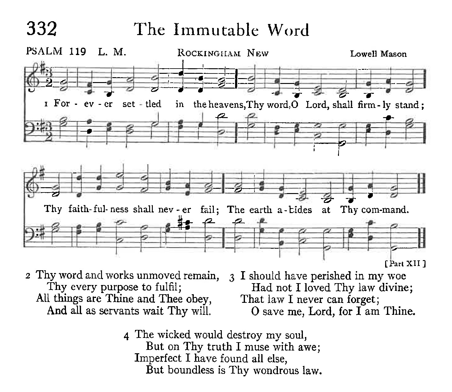 Psalm 119 - The Immutable Word