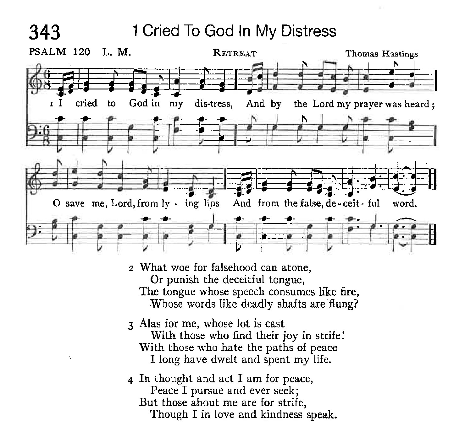 Psalm 120 - I Cried to God in My Distress