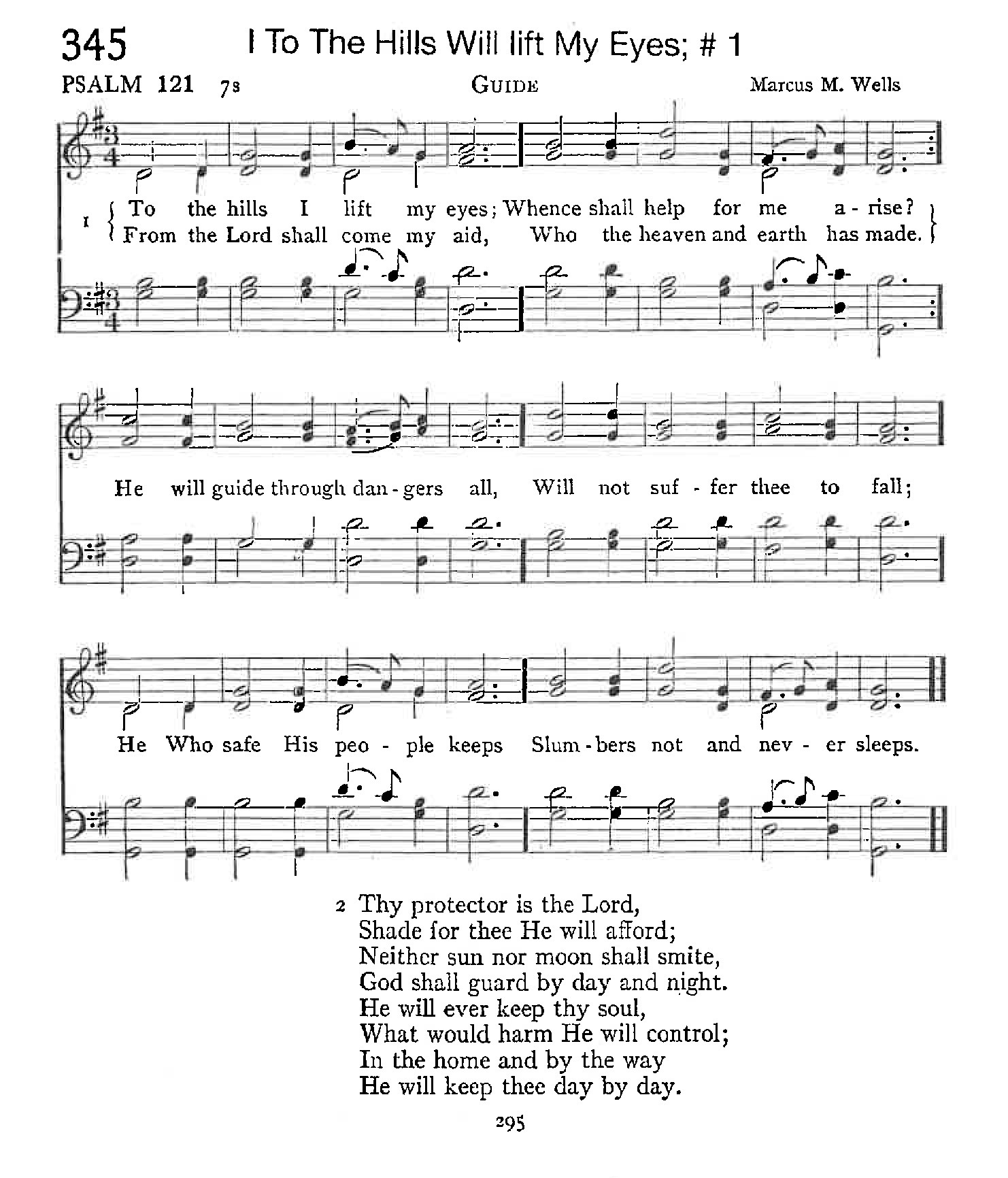 Psalm 121 - I To The Hills Will Lift My Eyes #1