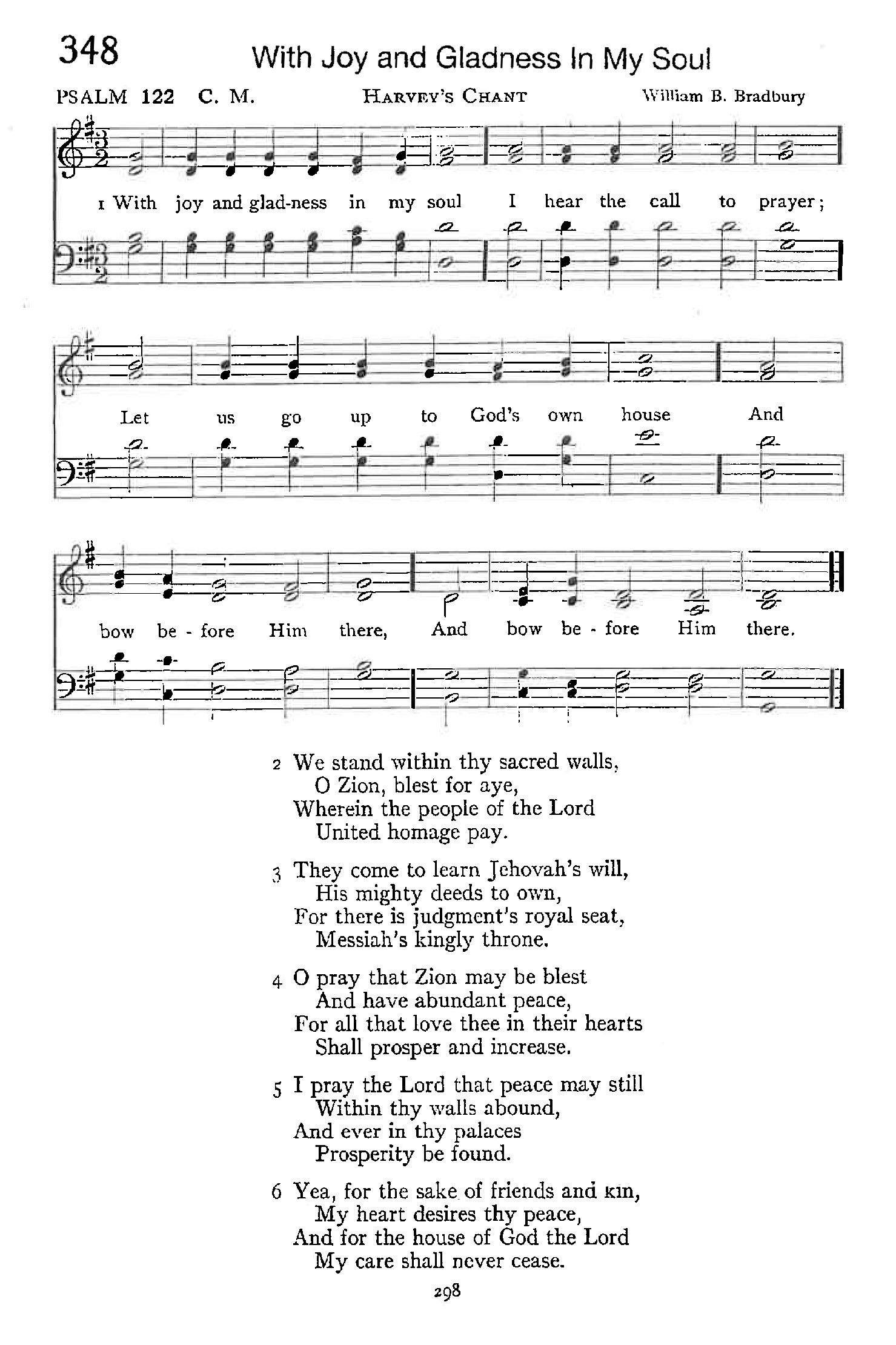 Psalm 122 - With Joy and Gladness in My Soul