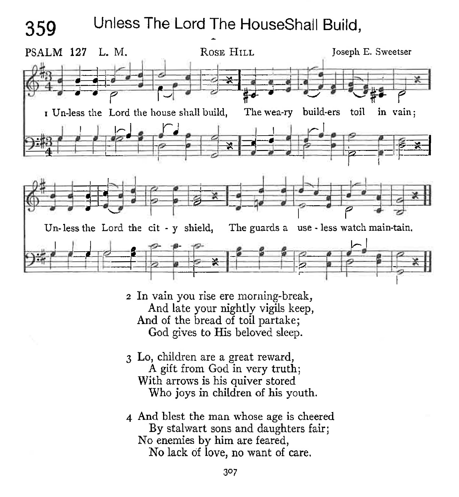 Psalm 127 - Unless The Lord The House Shall Build