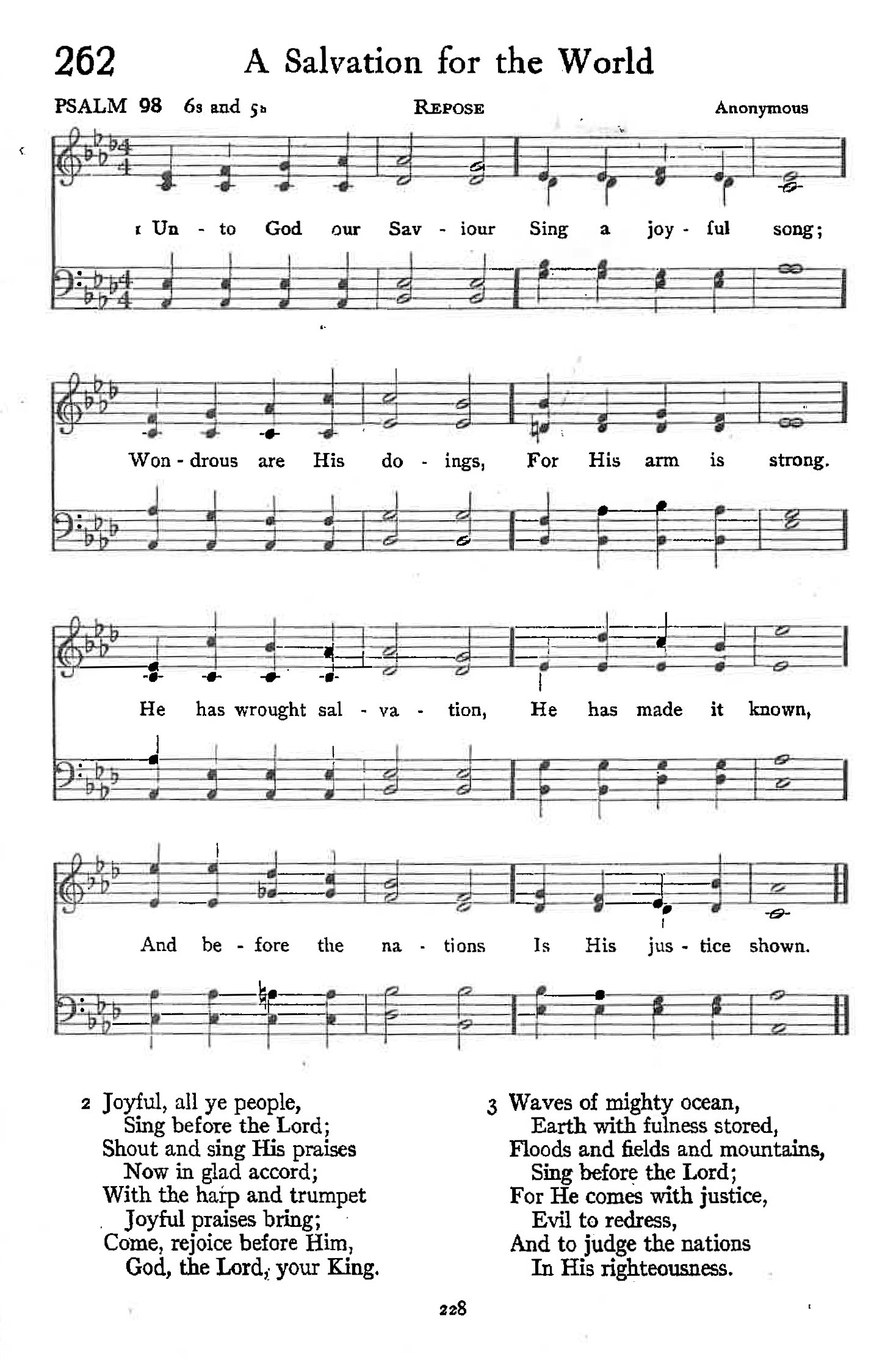 Psalm 98 - A Salvation for the World