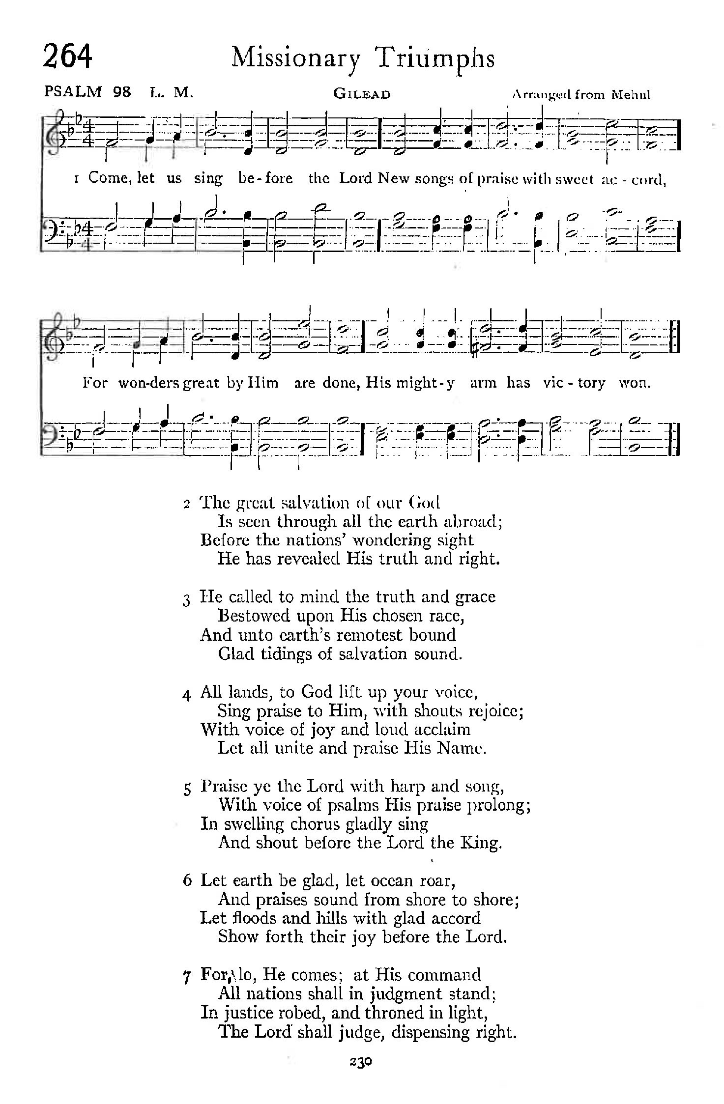 Psalm 98 - Missionary Triumphs