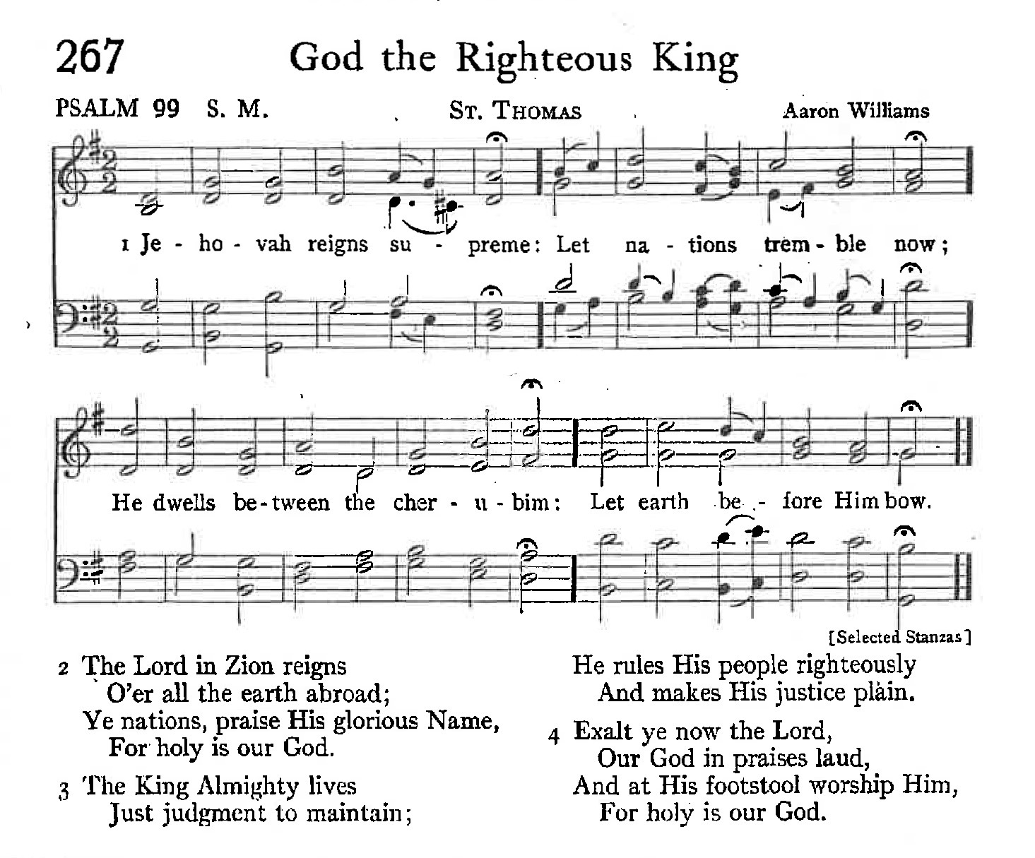 Psalm 99 - God the Righteous King