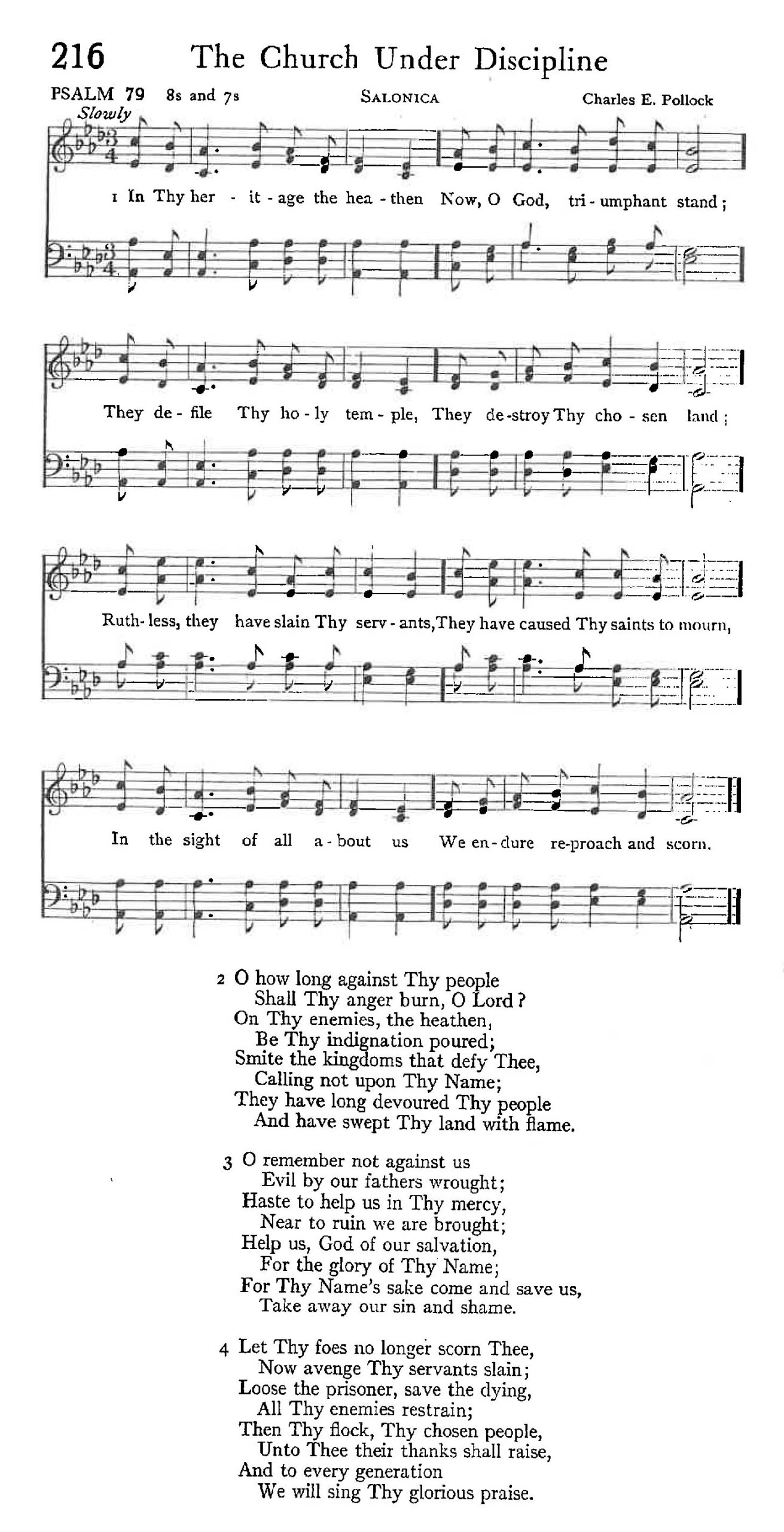 Psalm 79 - The Church Under Discipline