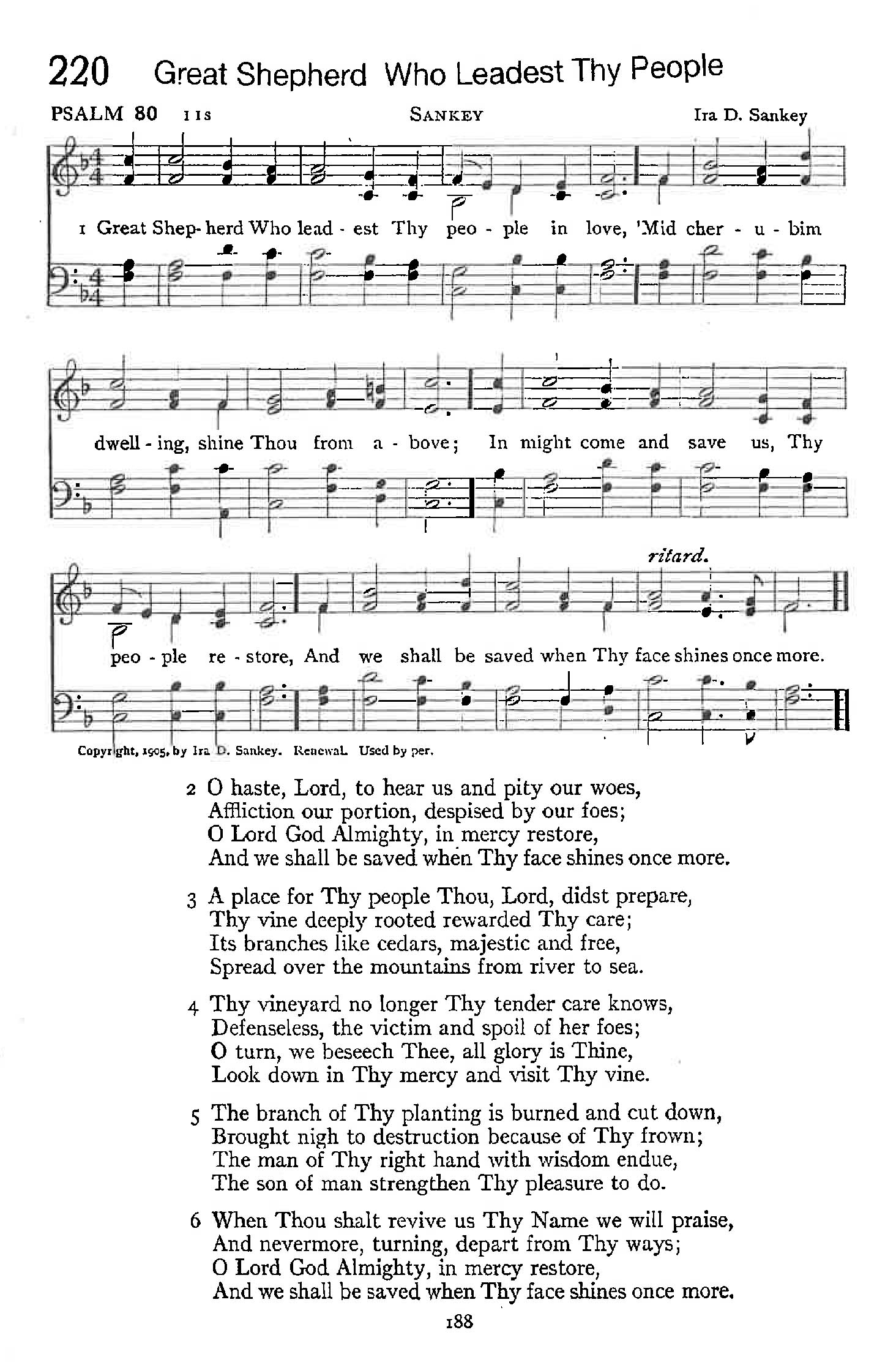 Psalm 80 - Great Shepherd Who Leadest Thy People