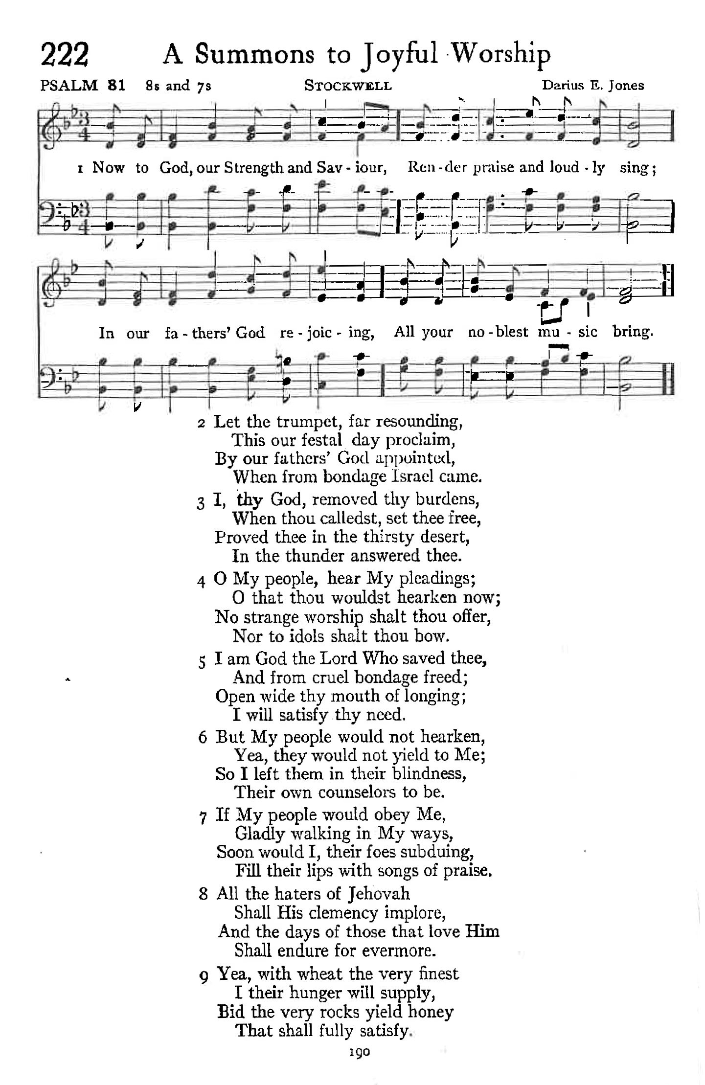 Psalm 81 - A summons to Joyful Worship