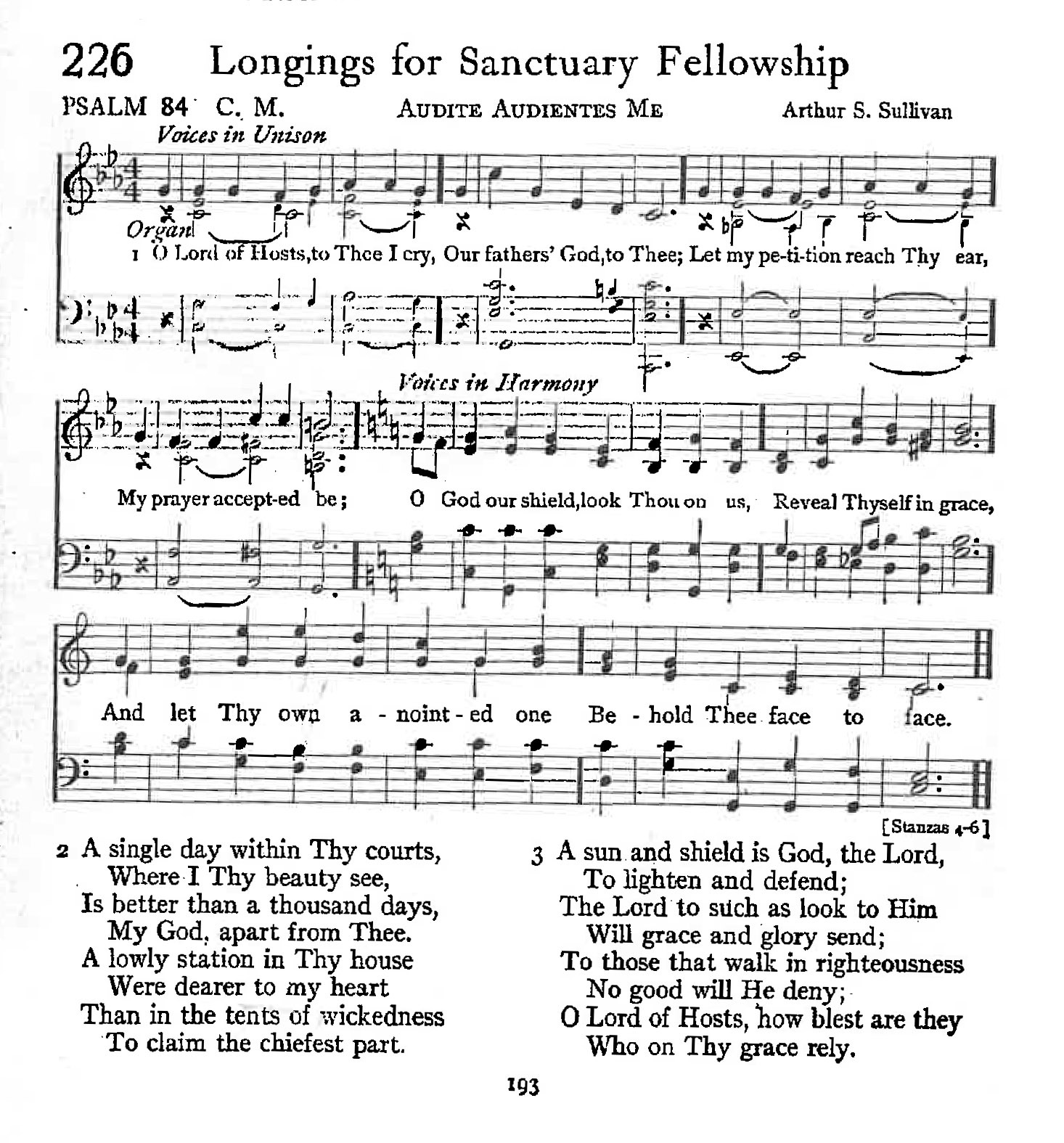 Psalm 84 - Longings for Sanctuary Fellowship