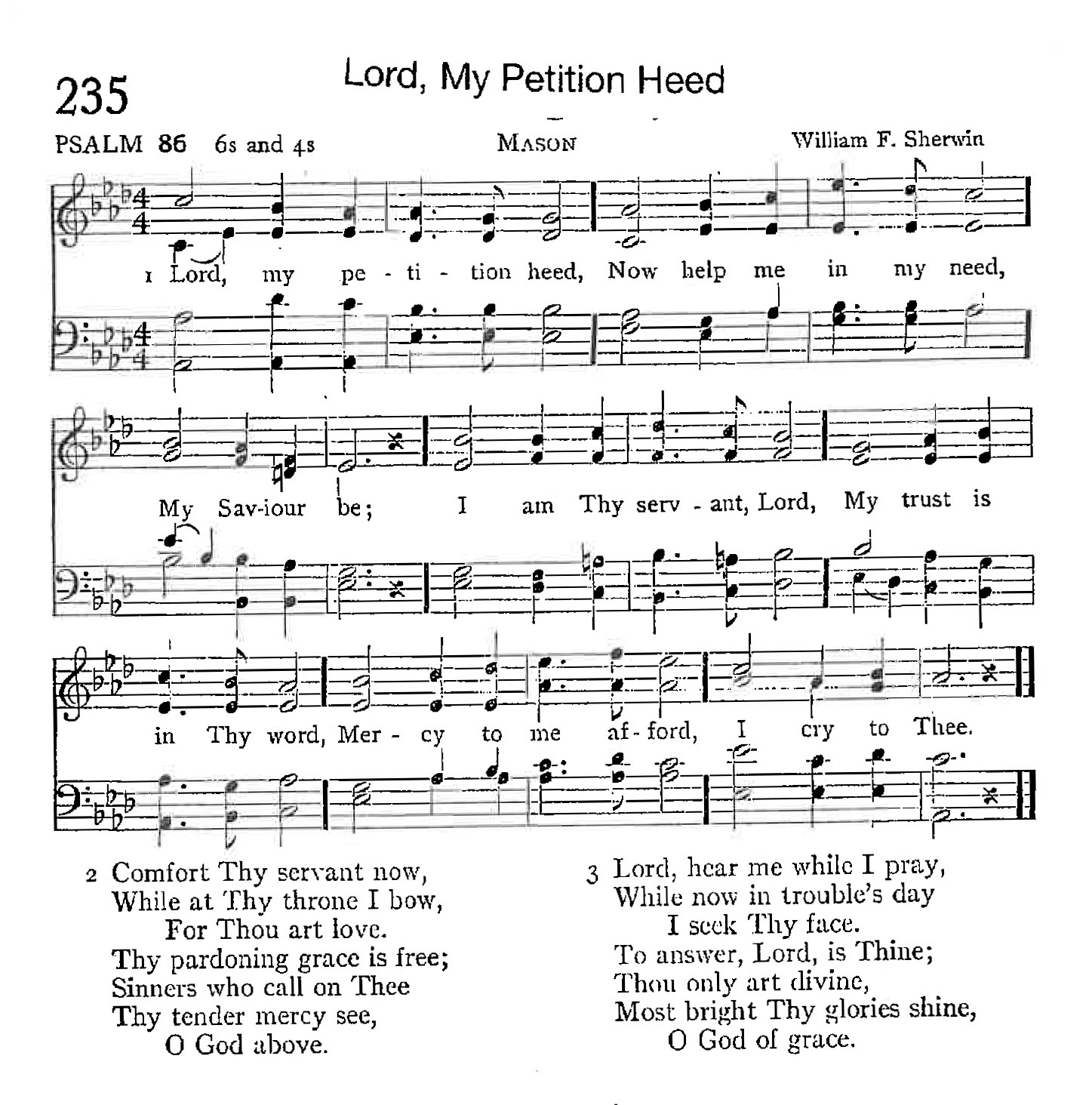 Psalm 86 - Lord My Petition Heed