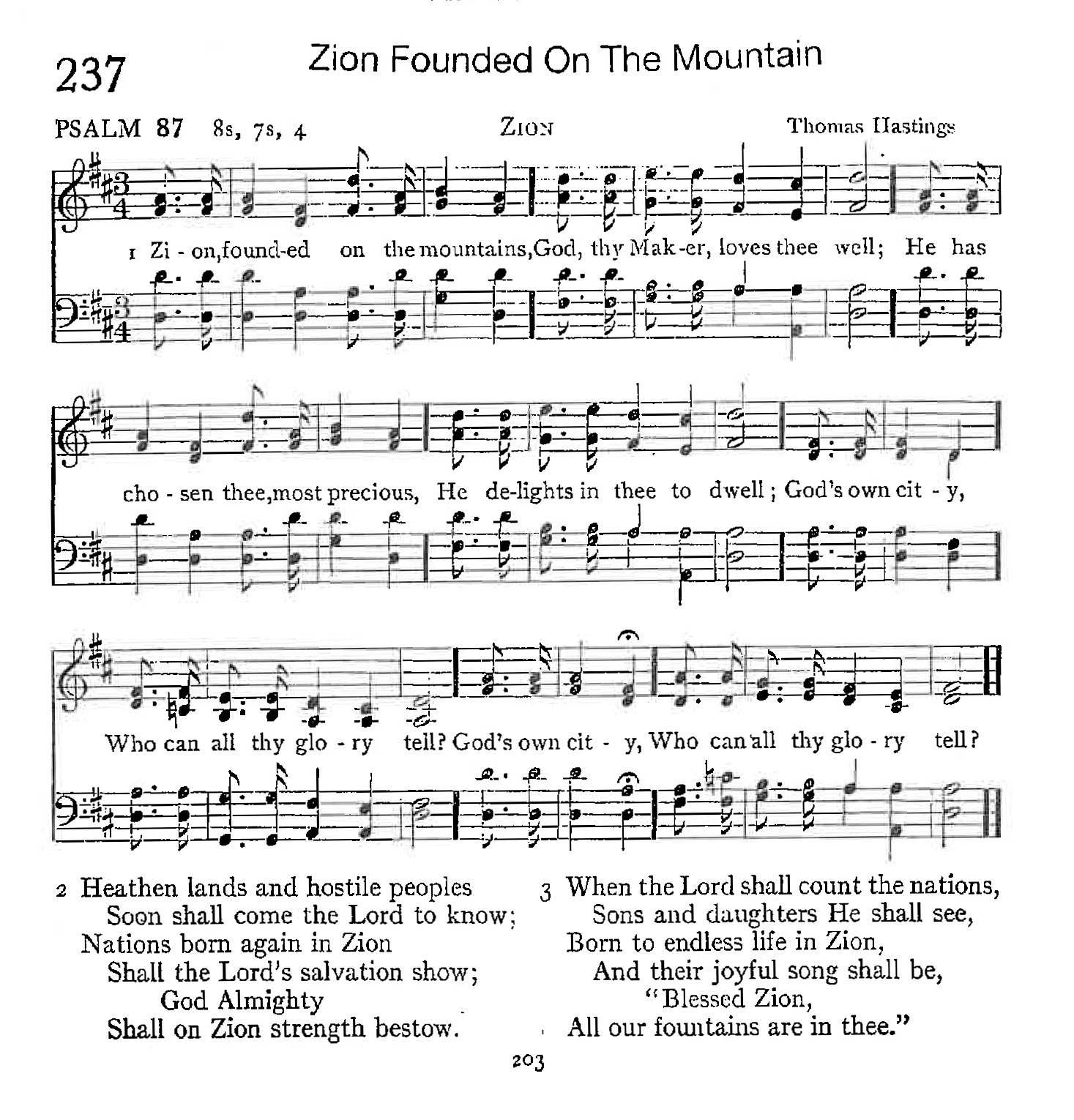 Psalm 87 - Zion Founded on the Mountain
