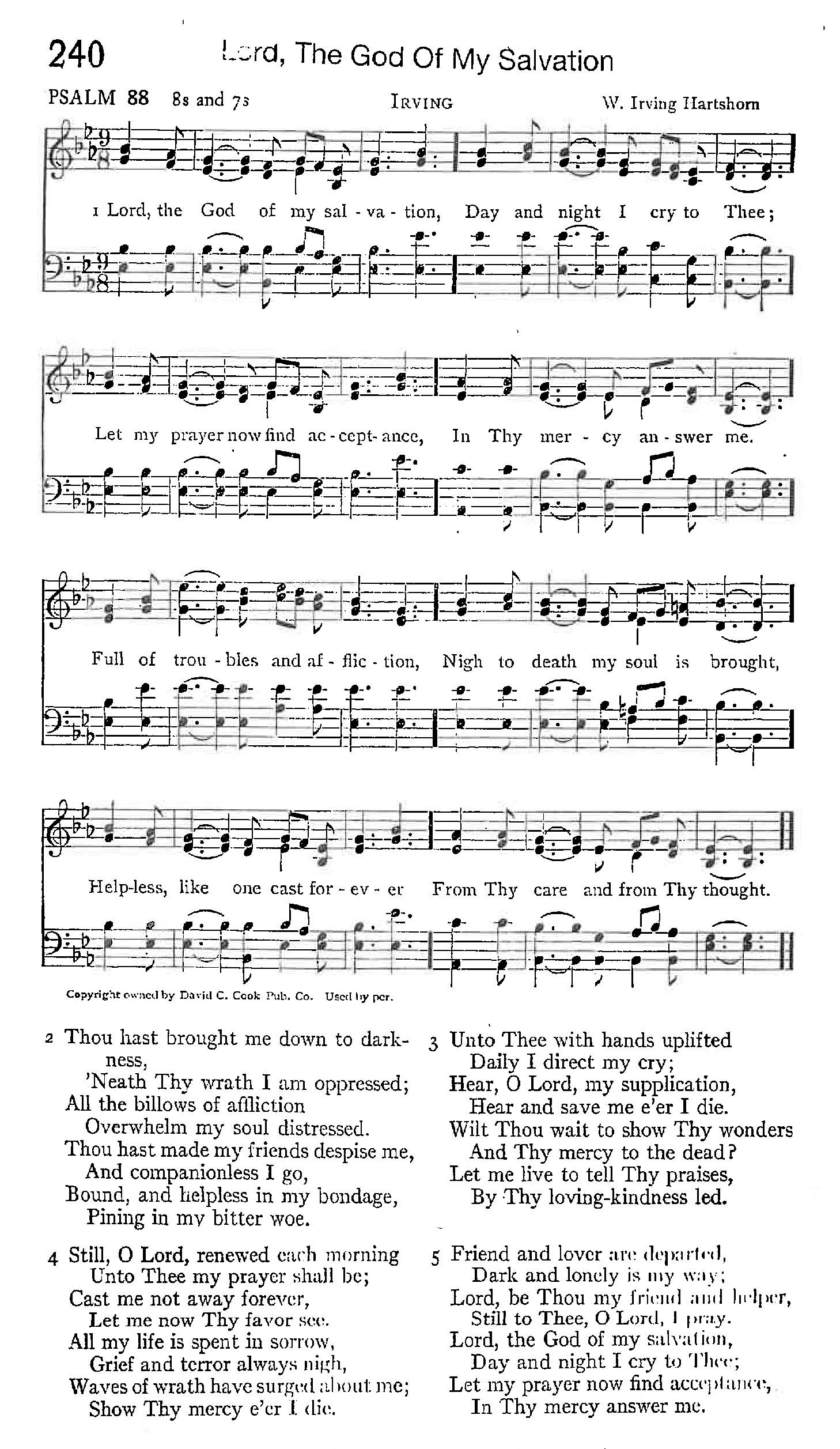 Psalm 88 - Lord the God of My Salvation