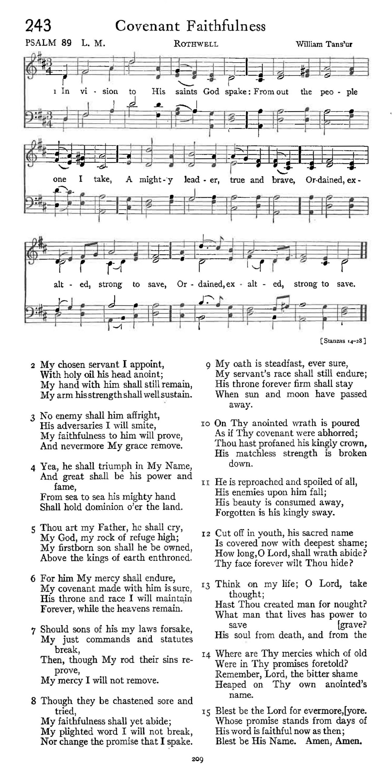 Psalm 89 - Covenant Faithfulness