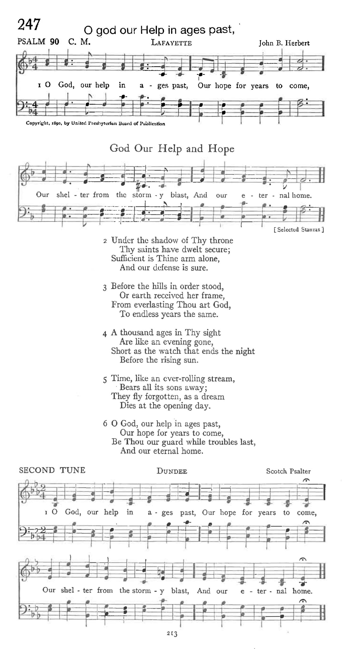 Psalm 90 - God Our Help and Hope